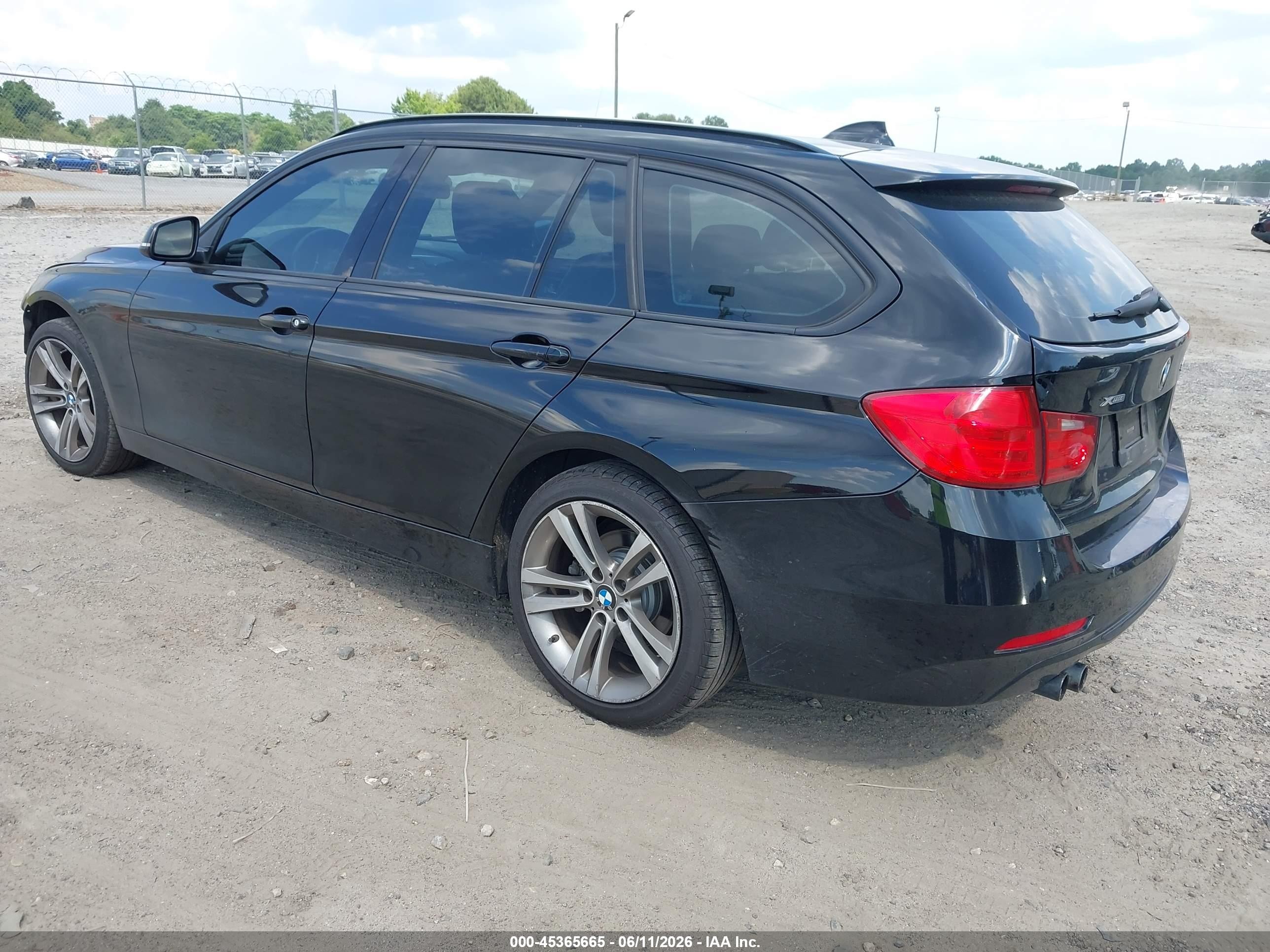2014 Bmw 328i Xdrive Black vin: WBA3G7C55EF186368