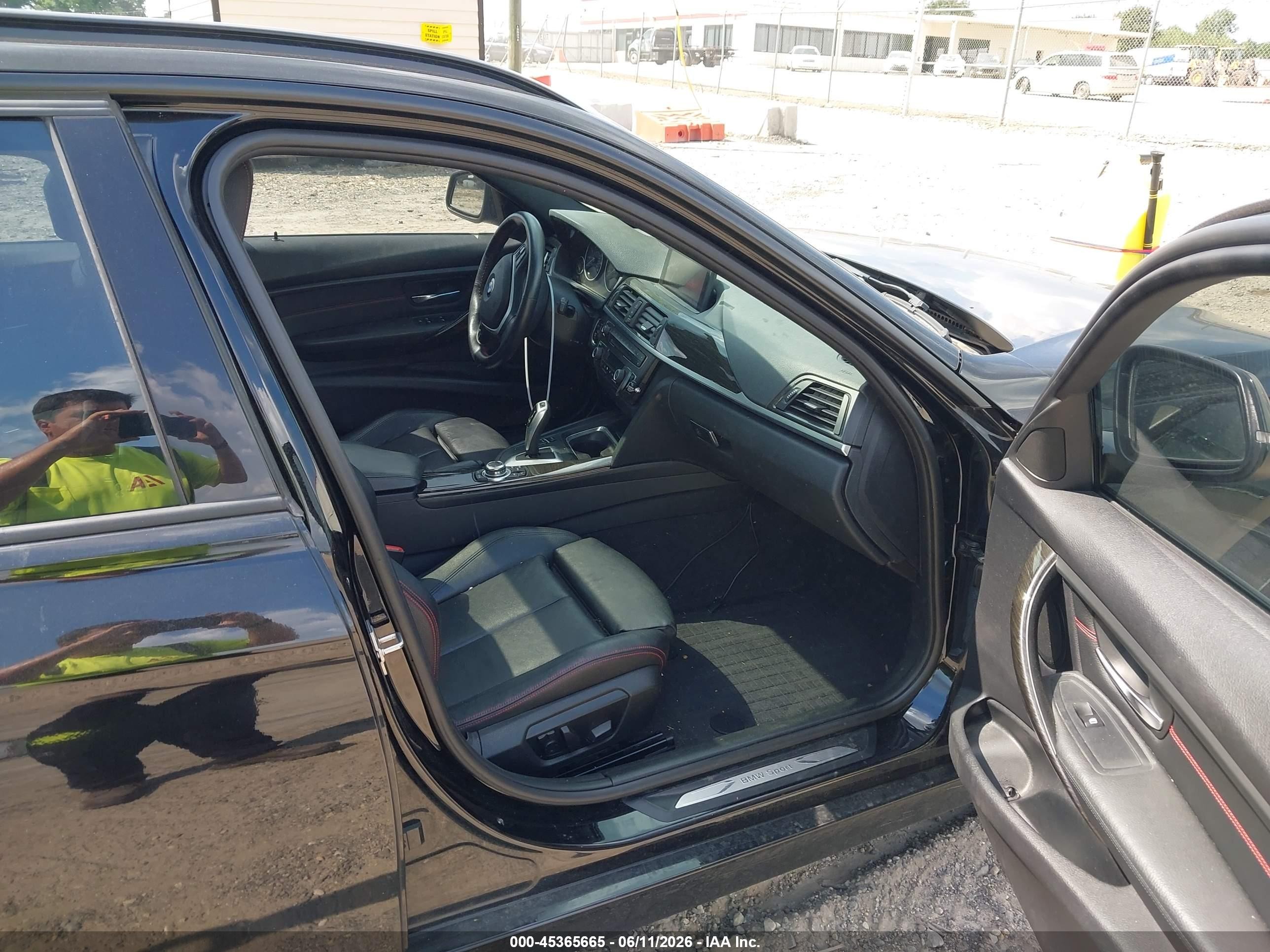 2014 Bmw 328i Xdrive Black vin: WBA3G7C55EF186368