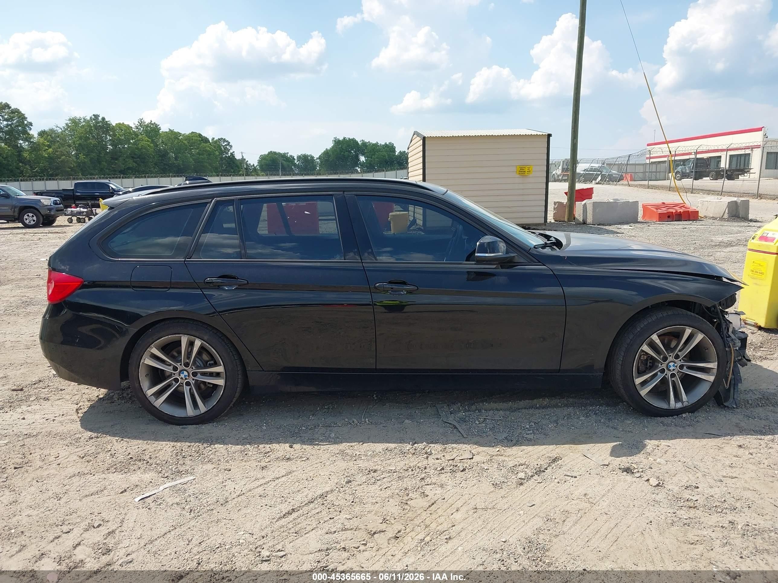 2014 Bmw 328i Xdrive Black vin: WBA3G7C55EF186368