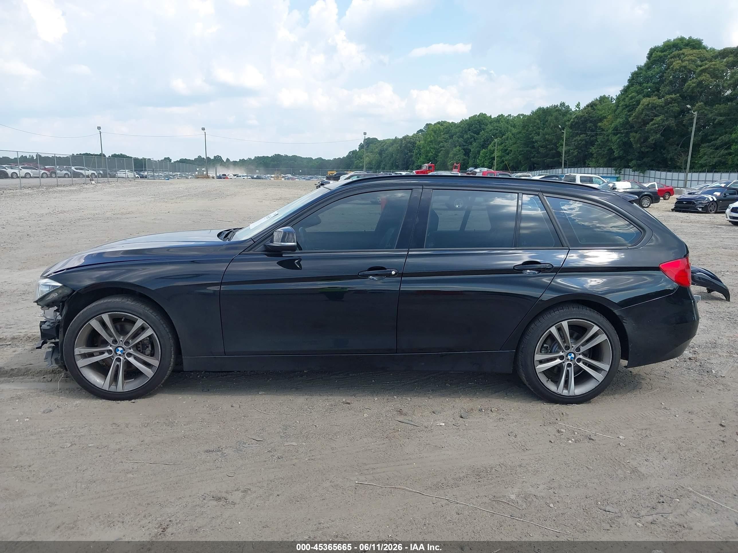 2014 Bmw 328i Xdrive Black vin: WBA3G7C55EF186368