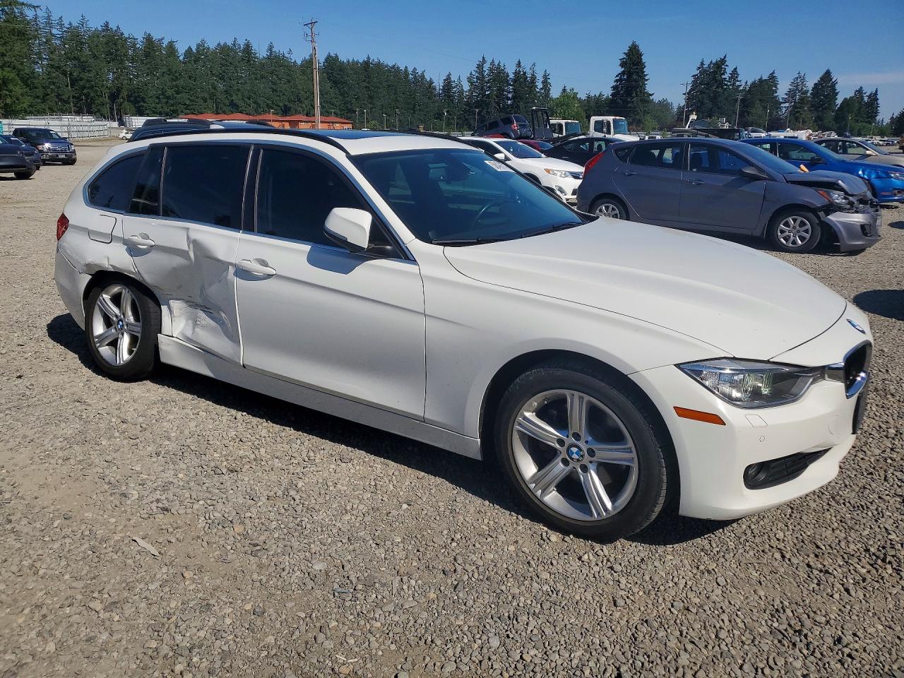 2015 Bmw 328 Xi White vin: WBA3G7C56FK481035
