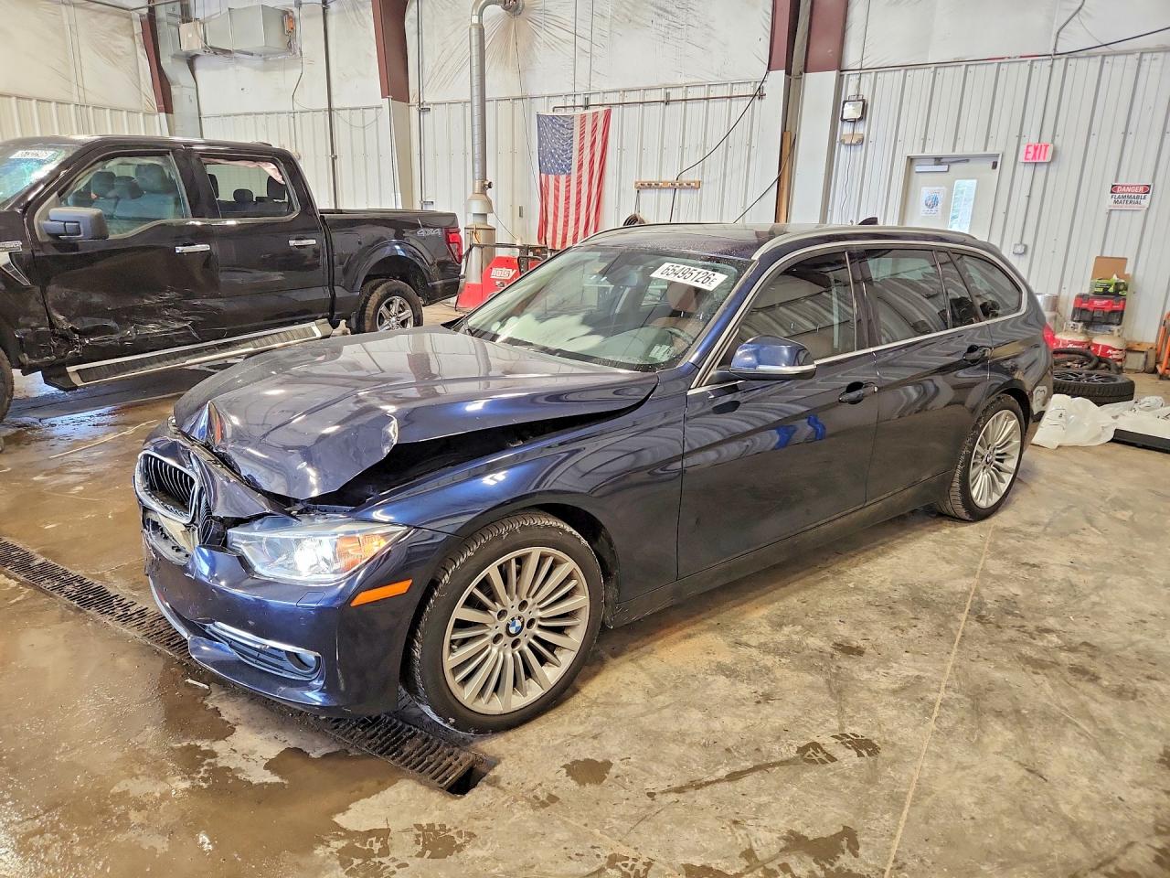 2014 Bmw 328 D Xdrive Blue vin: WBA3K5C52EKT33577