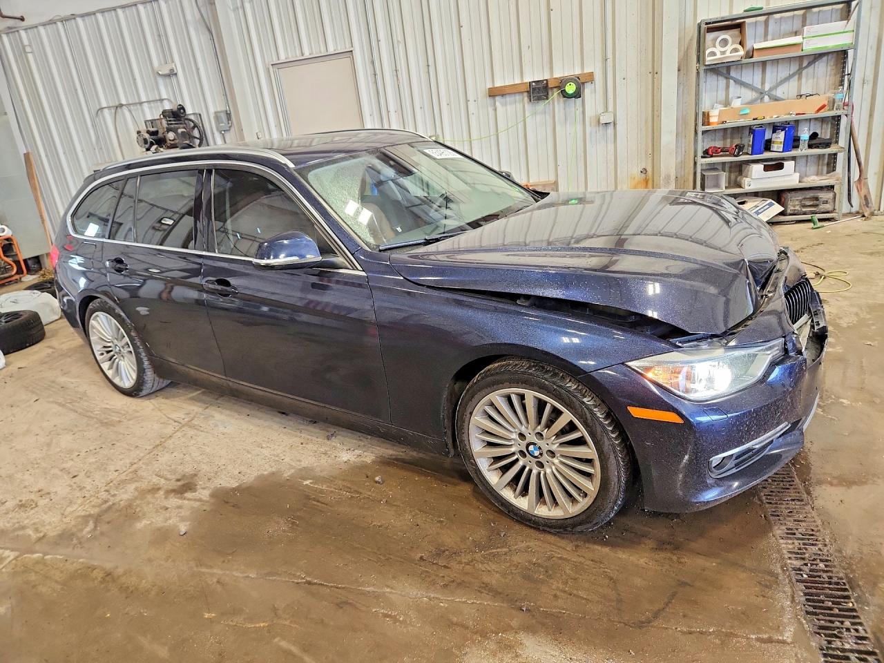 2014 Bmw 328 D Xdrive Blue vin: WBA3K5C52EKT33577