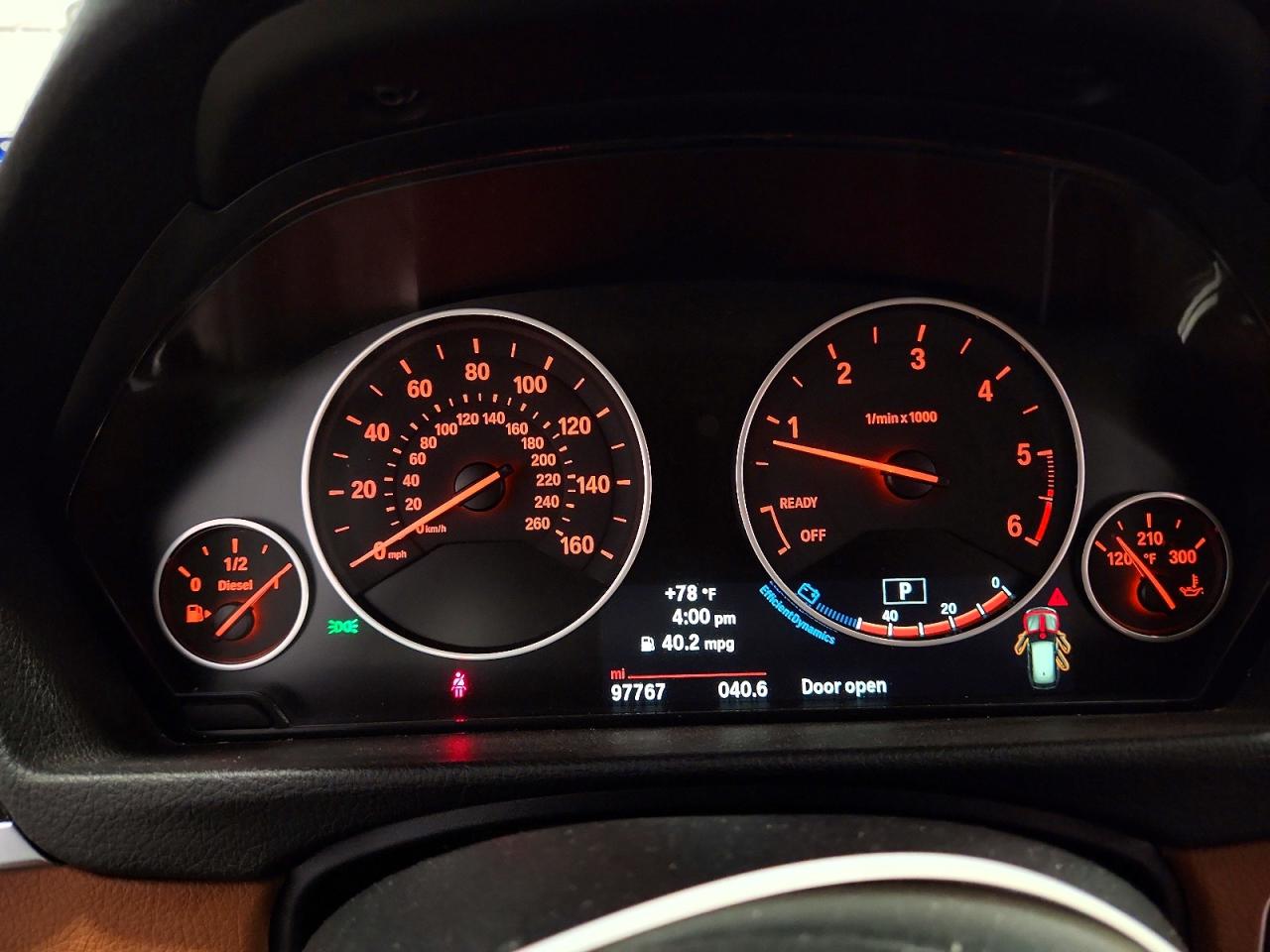 2014 Bmw 328 D Xdrive Blue vin: WBA3K5C52EKT33577