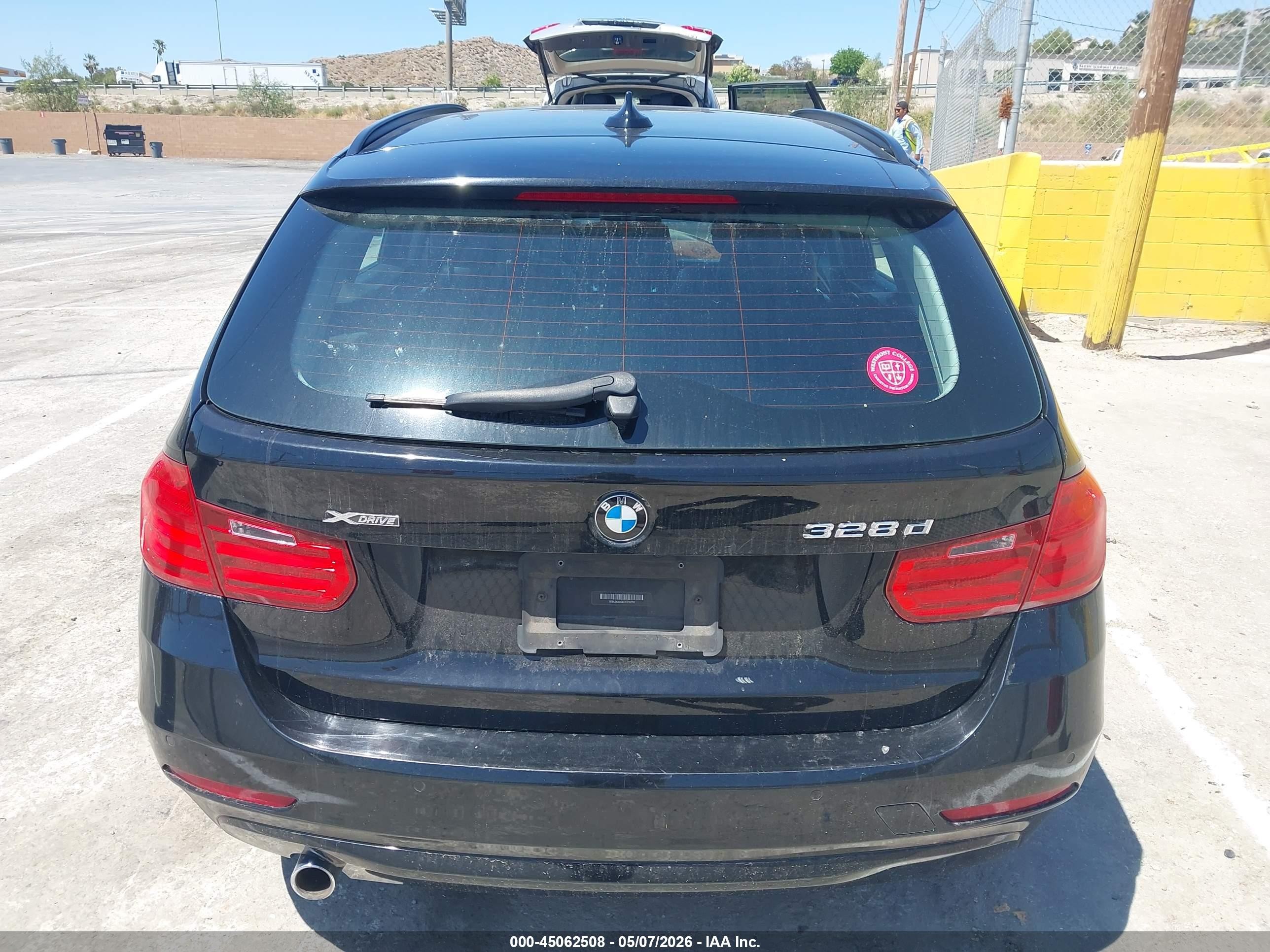 2014 Bmw 328d Xdrive Black vin: WBA3K5C54EK300256