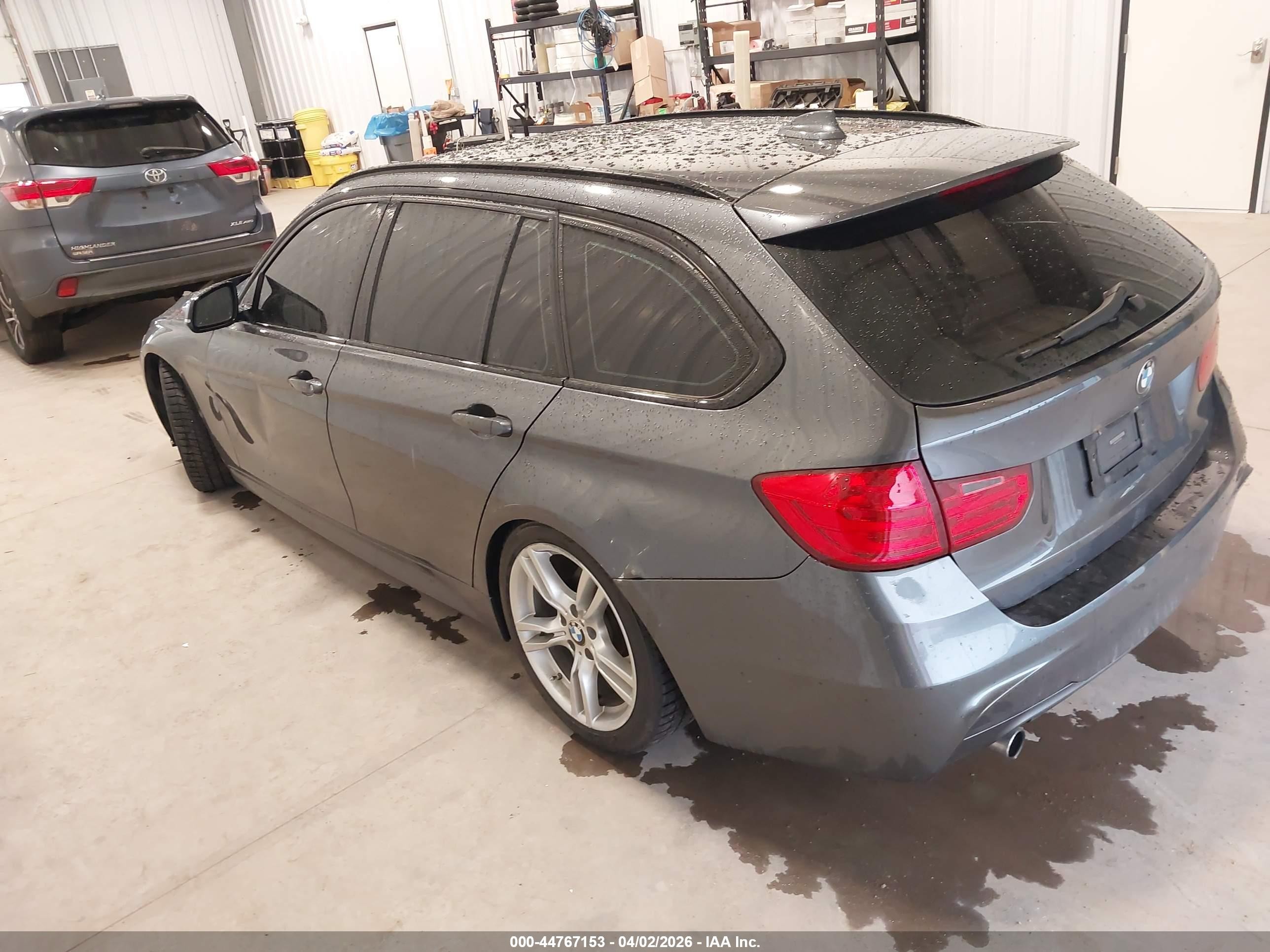 2014 Bmw 328d Xdrive Gray vin: WBA3K5C57EKT33851