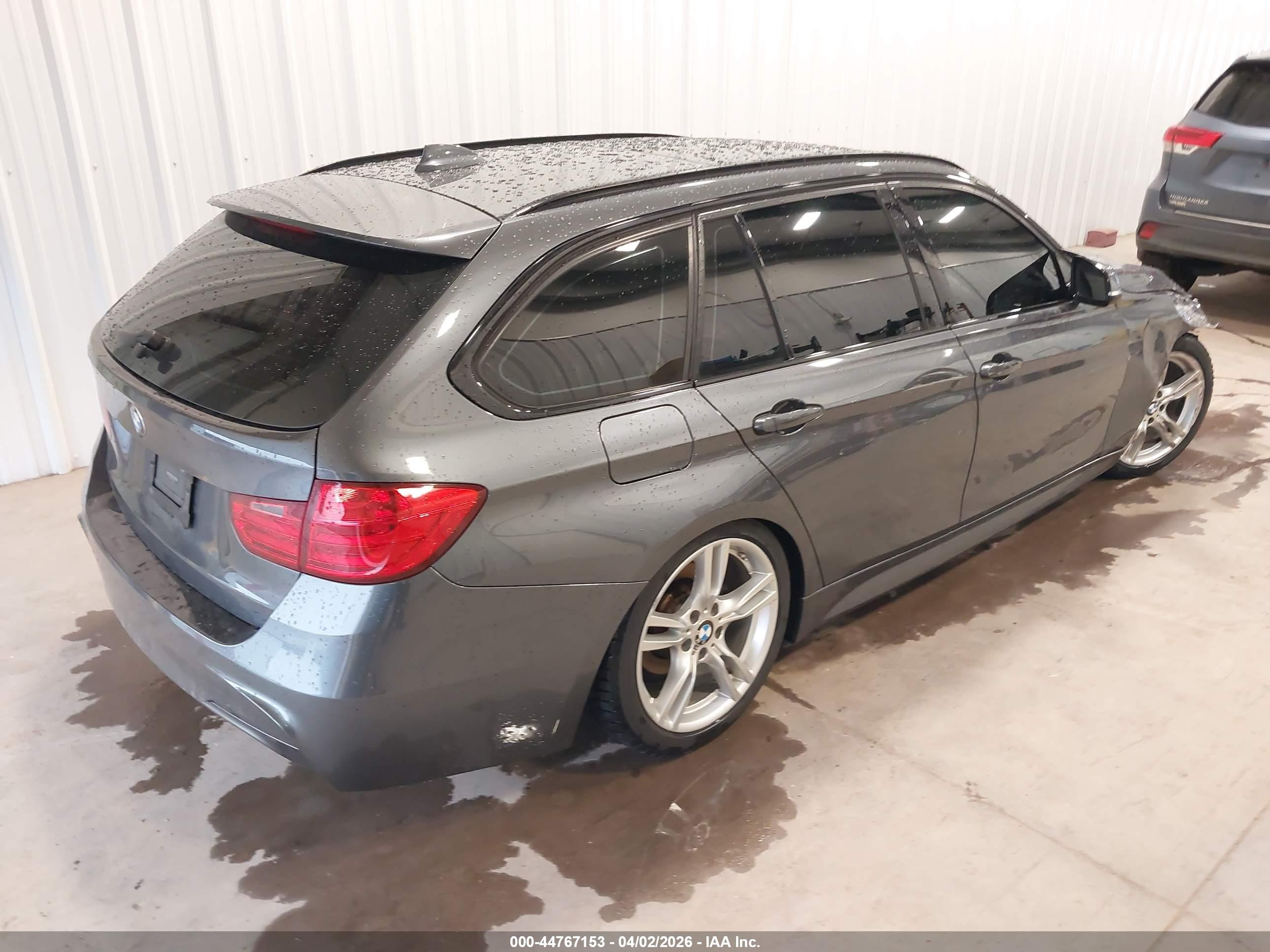 2014 Bmw 328d Xdrive Gray vin: WBA3K5C57EKT33851