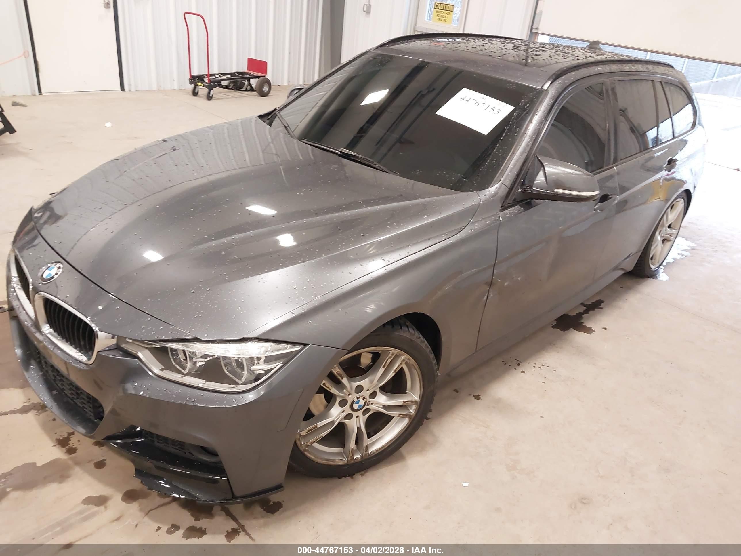 2014 Bmw 328d Xdrive Gray vin: WBA3K5C57EKT33851