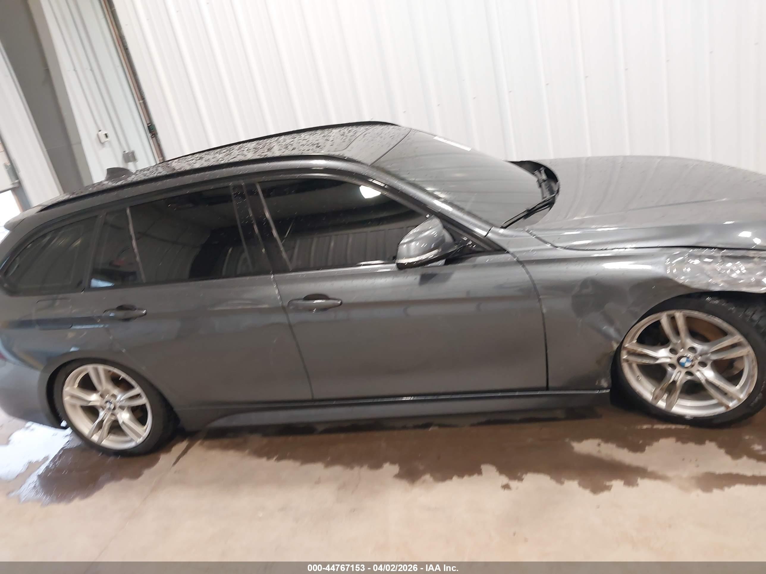 2014 Bmw 328d Xdrive Gray vin: WBA3K5C57EKT33851