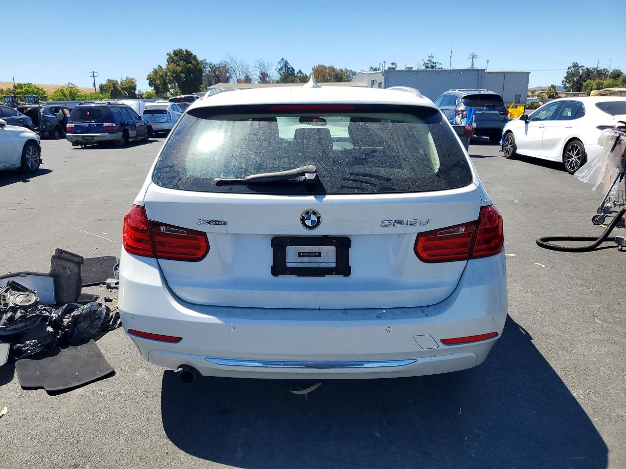 2014 Bmw 328 D Xdrive White vin: WBA3K5C58EKT33602