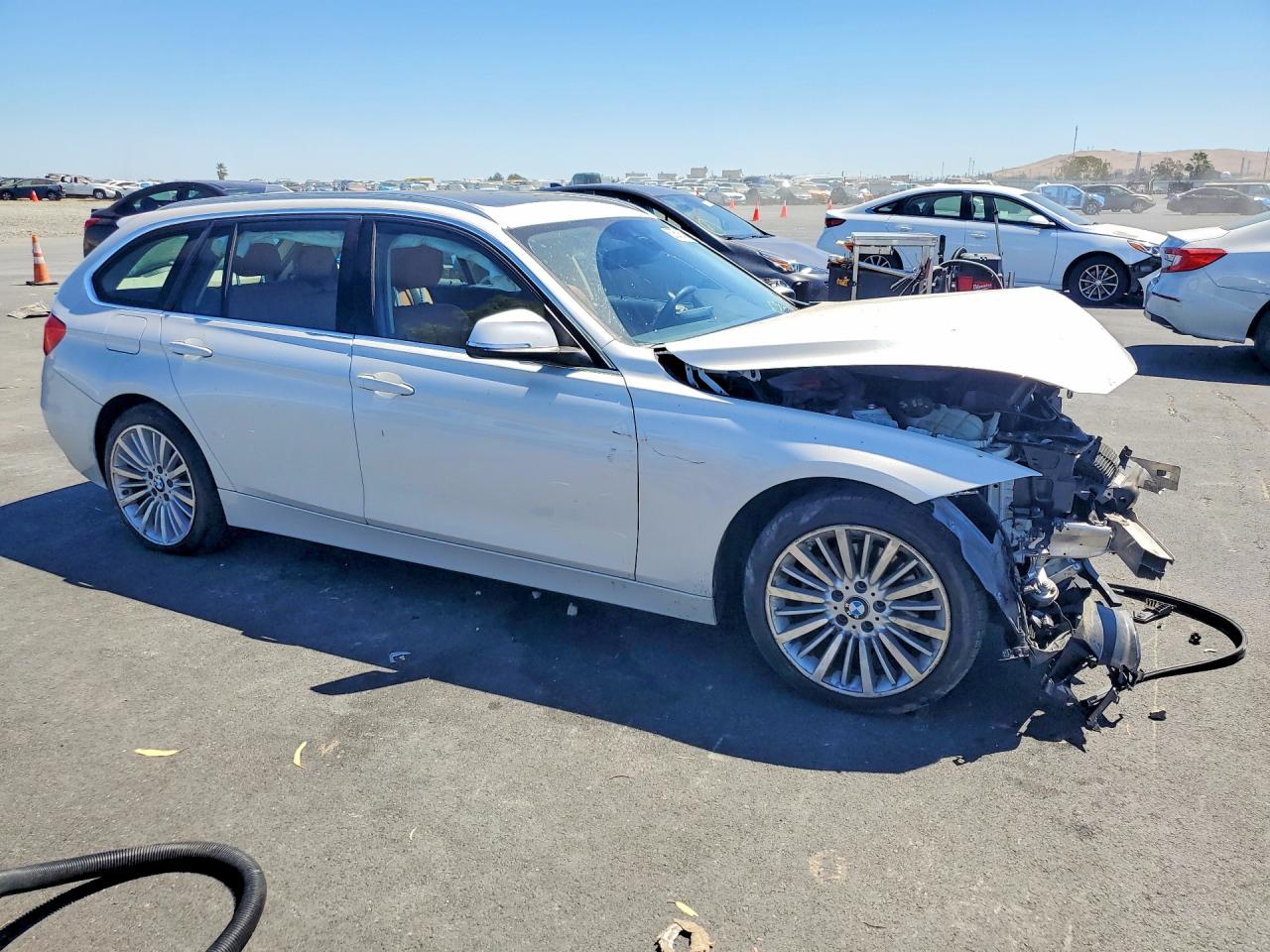 2014 Bmw 328 D Xdrive White vin: WBA3K5C58EKT33602