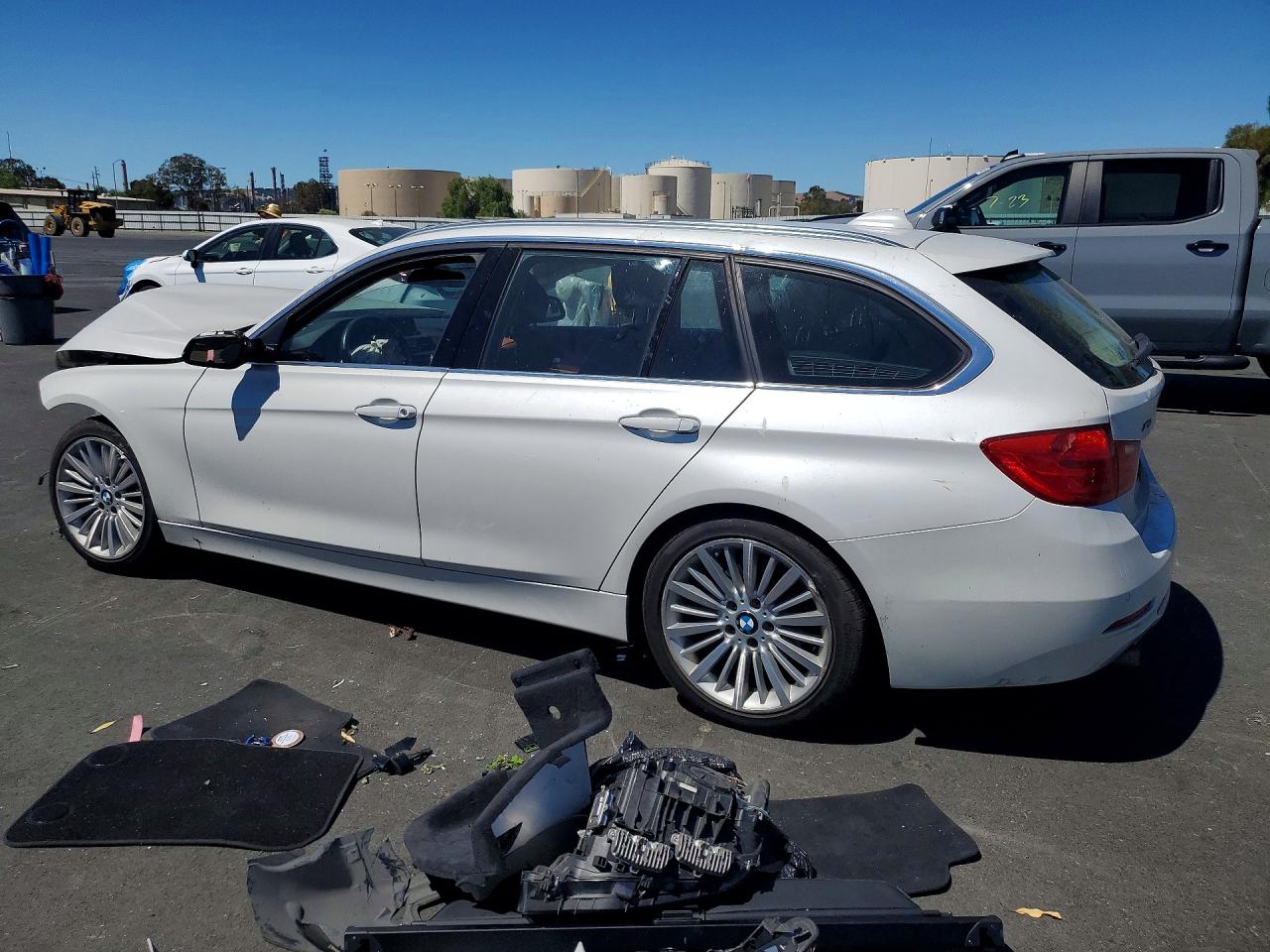 2014 Bmw 328 D Xdrive White vin: WBA3K5C58EKT33602