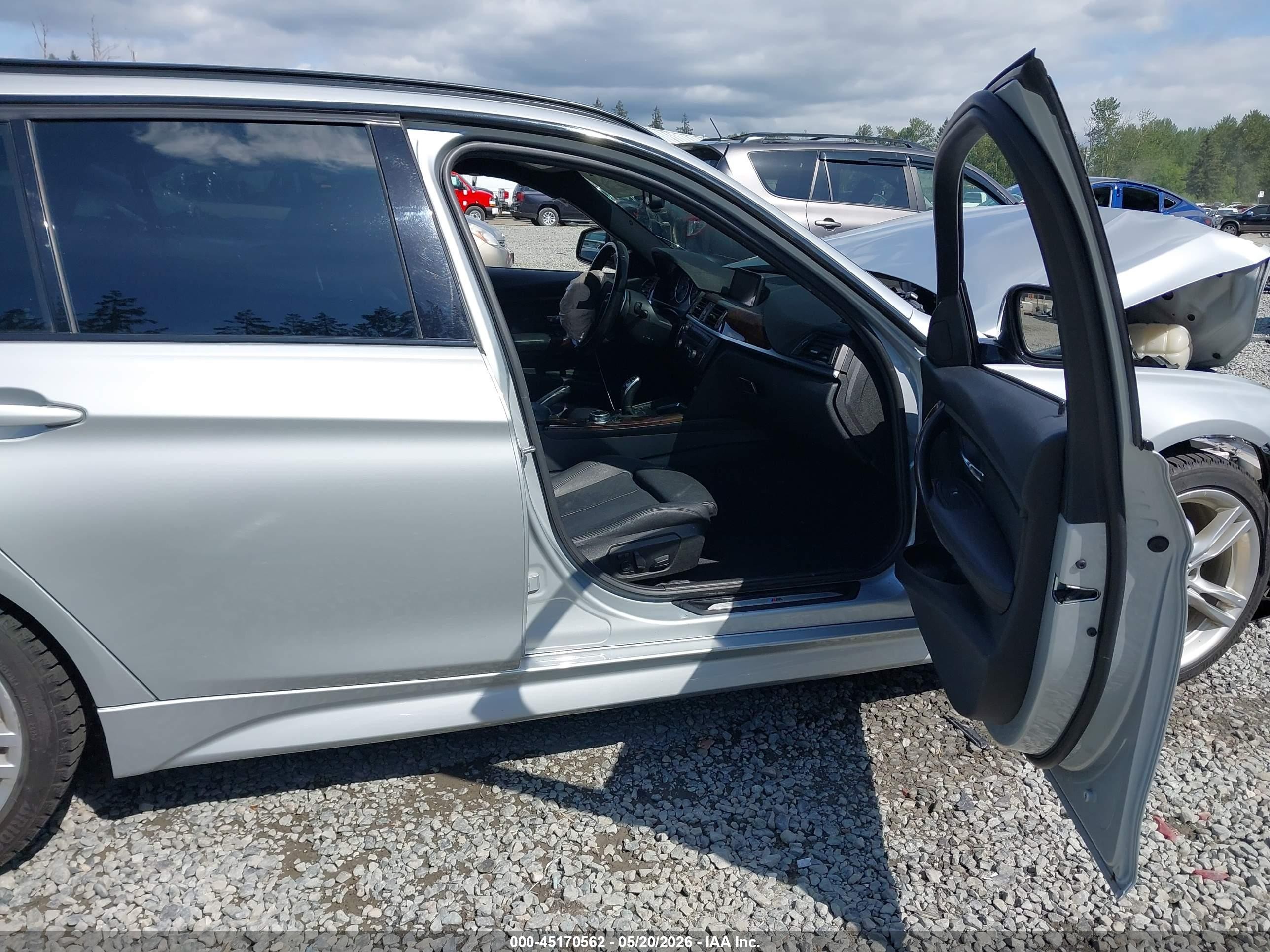 2015 Bmw 328d Xdrive Gray vin: WBA3K5C5XFK301641