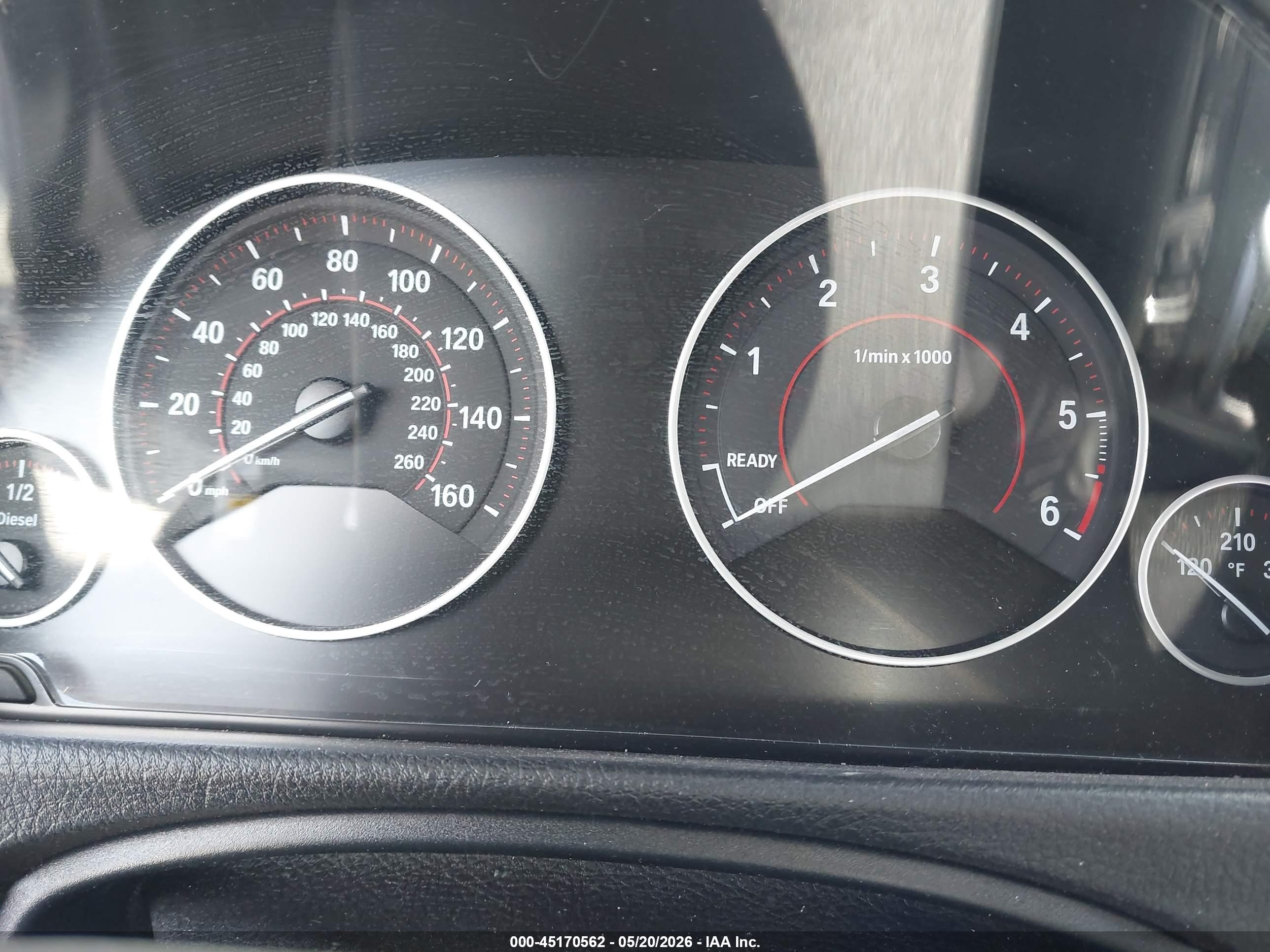 2015 Bmw 328d Xdrive Gray vin: WBA3K5C5XFK301641