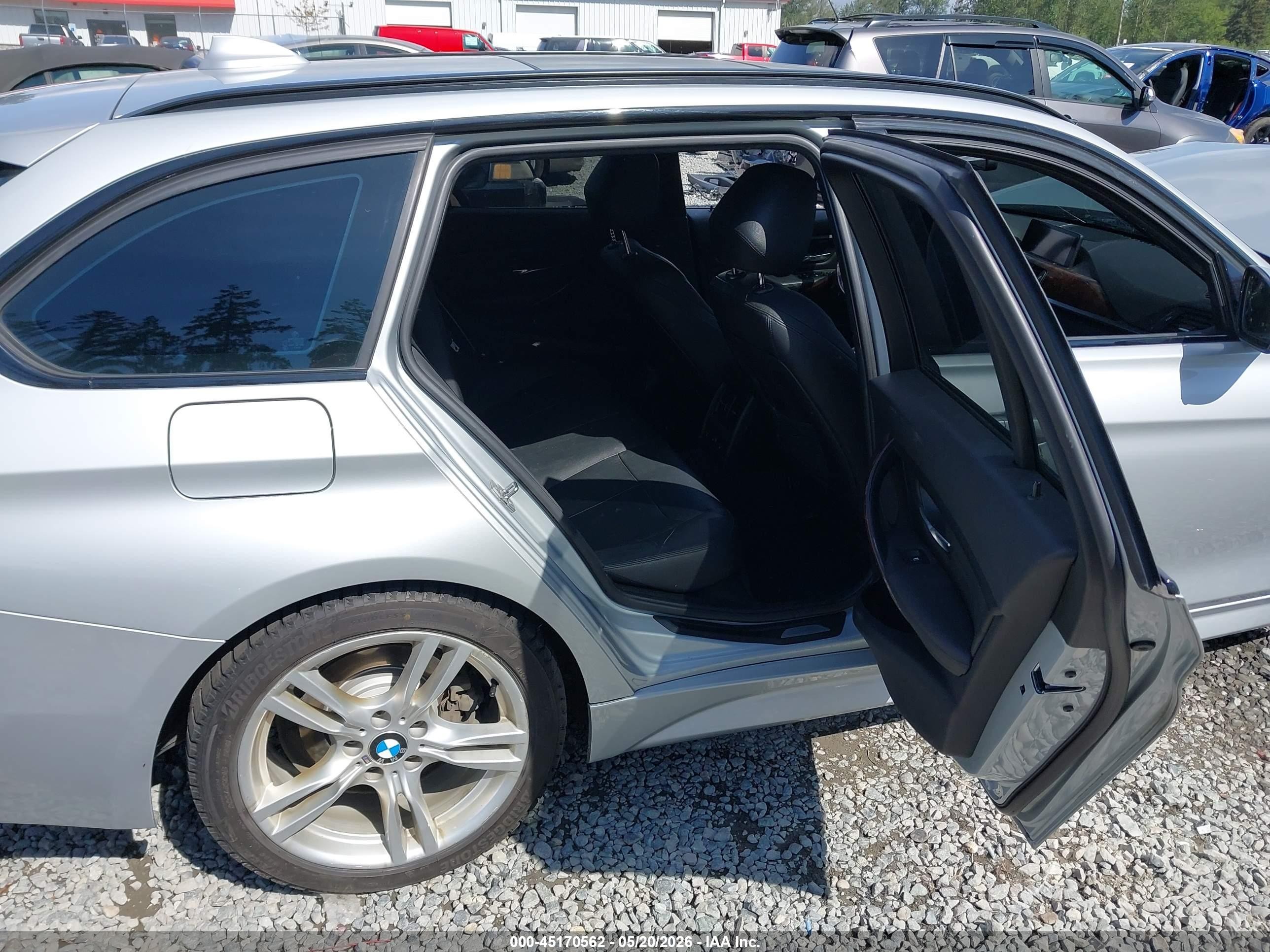 2015 Bmw 328d Xdrive Gray vin: WBA3K5C5XFK301641