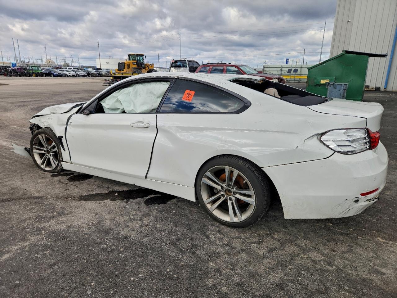 2015 Bmw 428 I White vin: WBA3N3C50FK233328