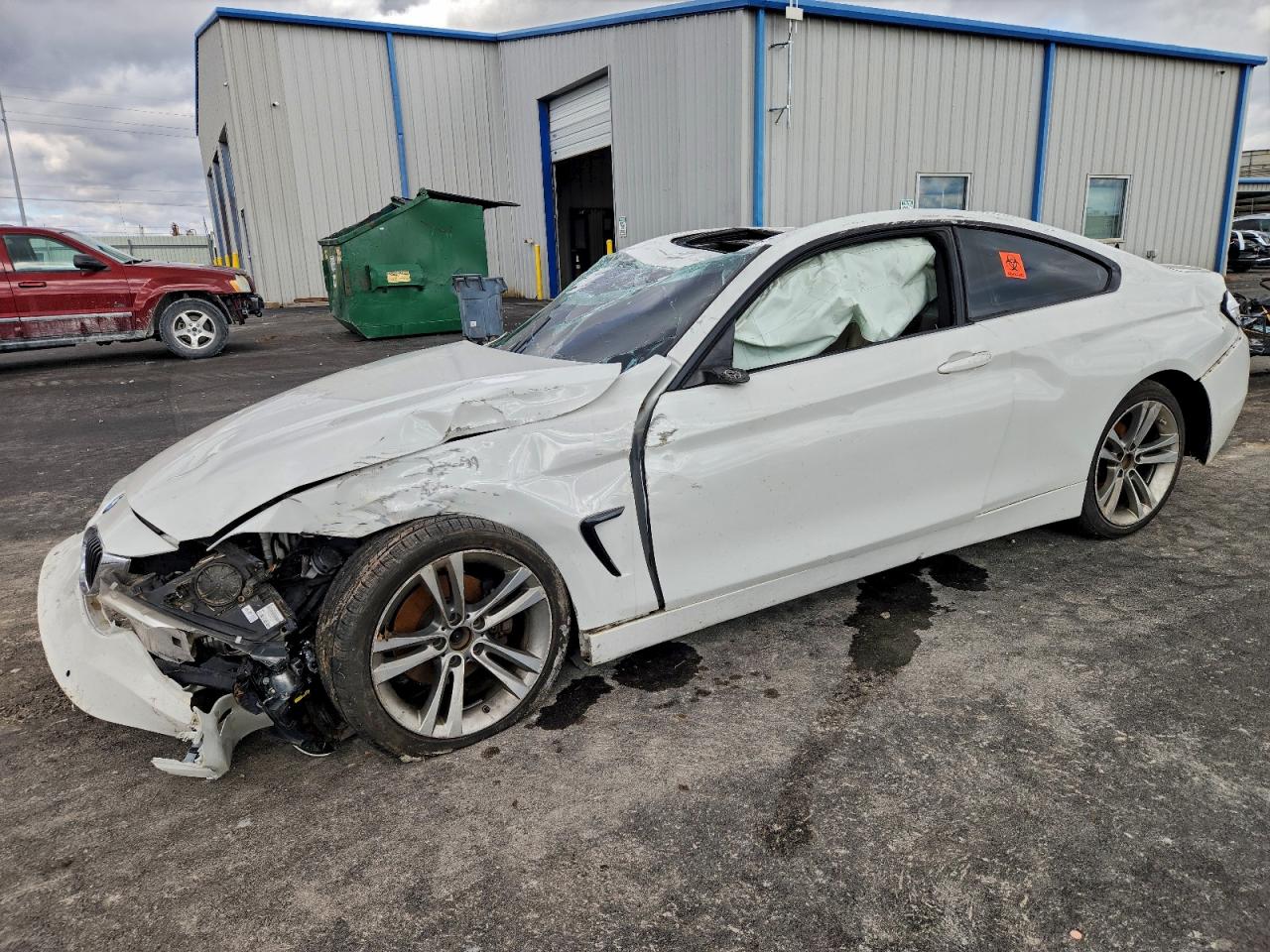 2015 Bmw 428 I White vin: WBA3N3C50FK233328