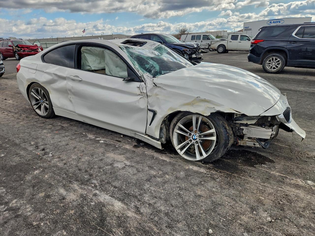 2015 Bmw 428 I White vin: WBA3N3C50FK233328