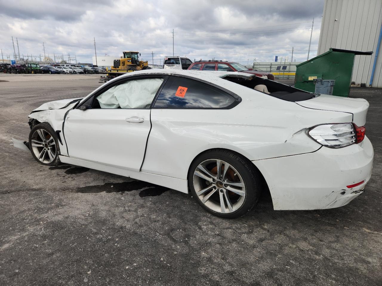 2015 Bmw 428 I White vin: WBA3N3C50FK233328 Damage: Left Tail Light, Broken, Replacement Required