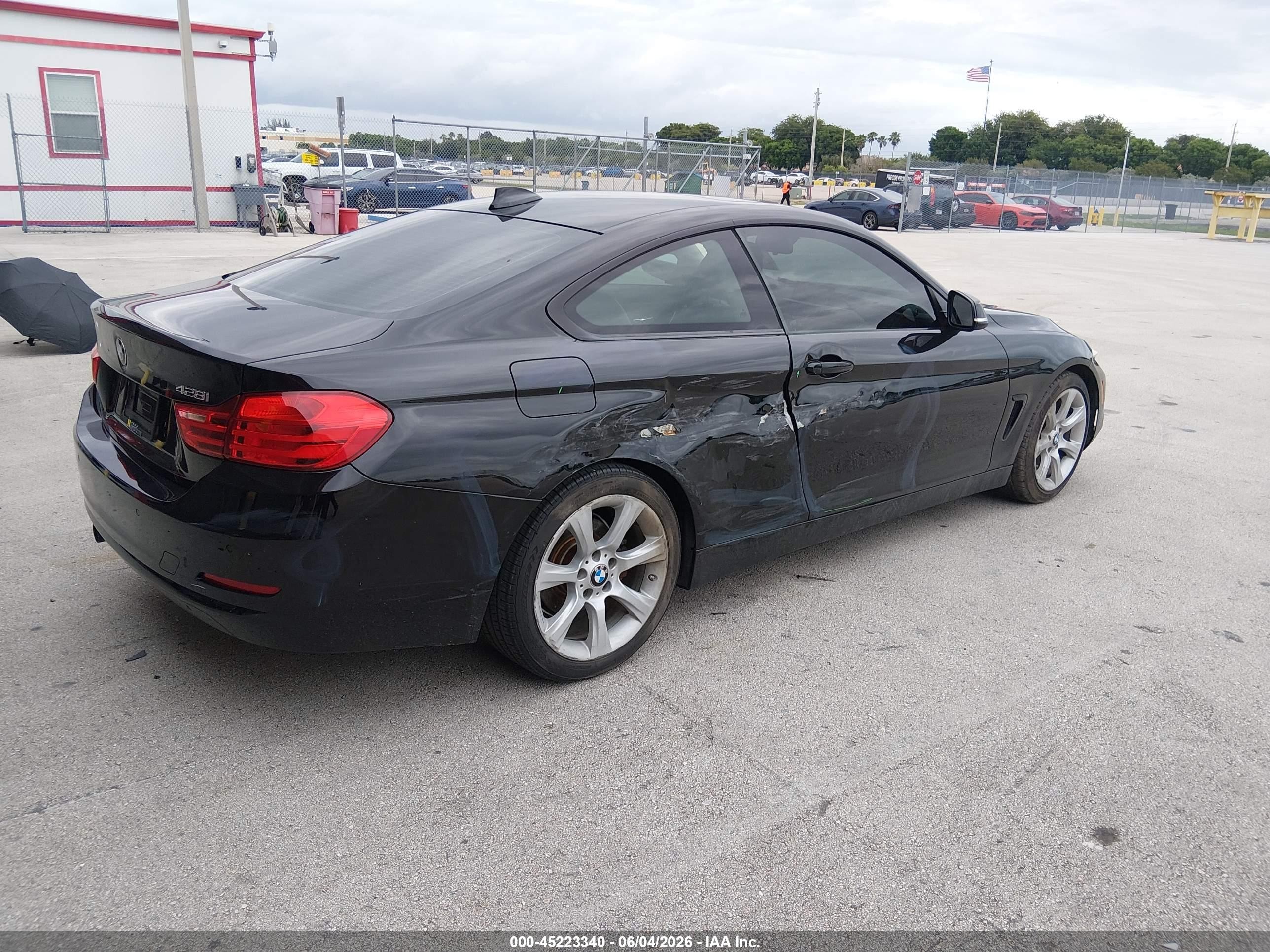 2015 Bmw 428i   Black vin: WBA3N3C50FK233507