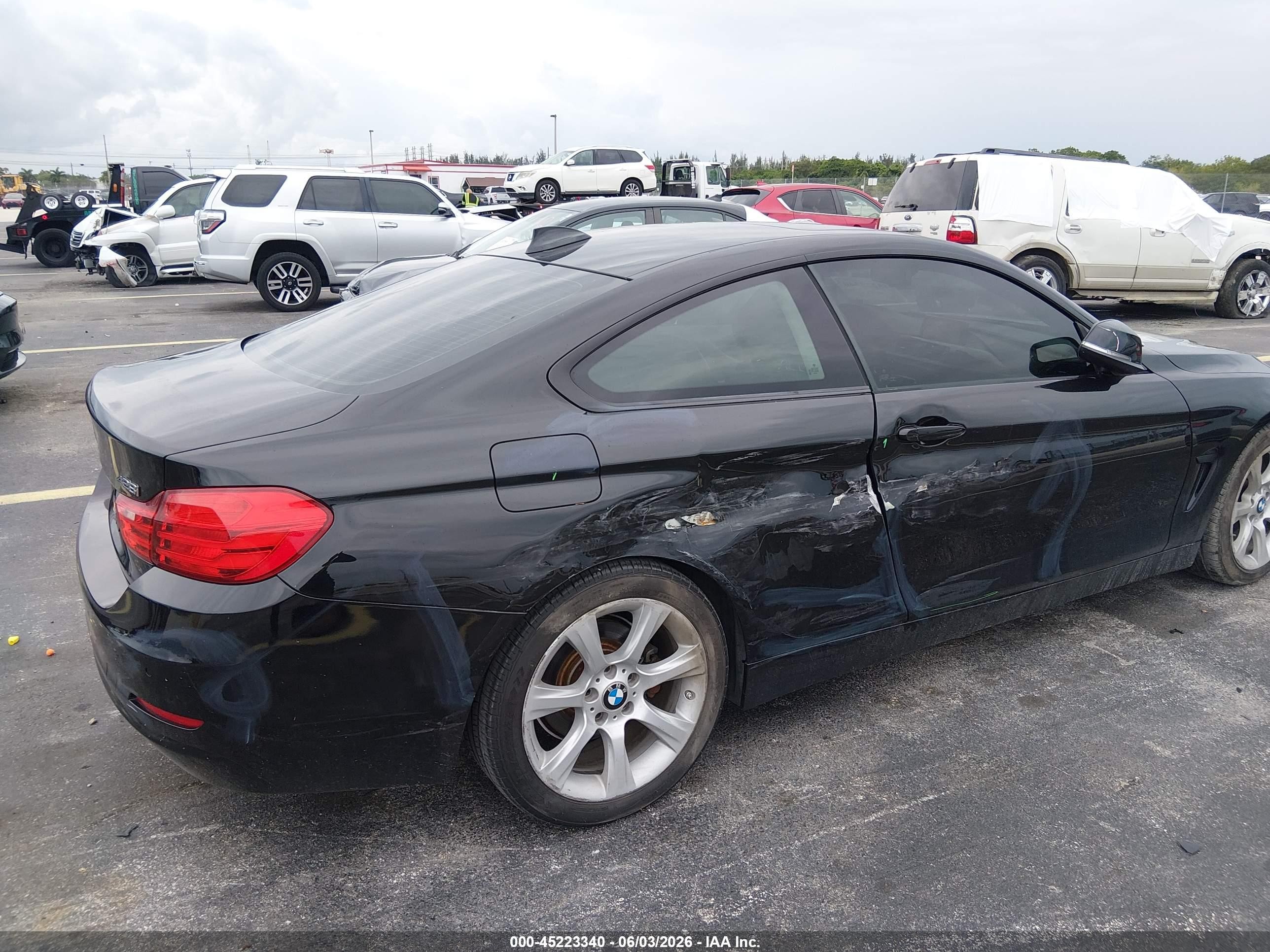 2015 Bmw 428i   Black vin: WBA3N3C50FK233507