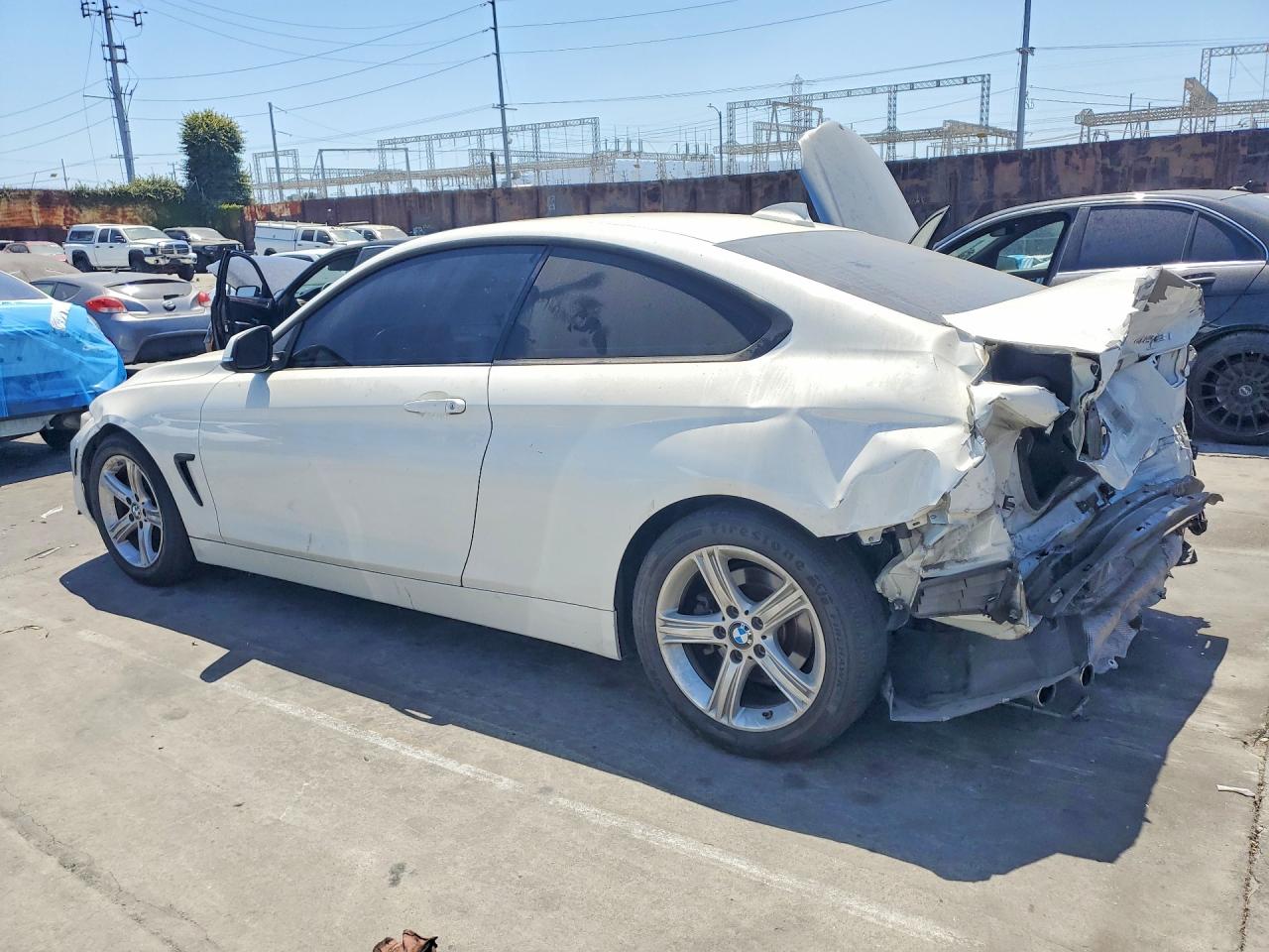 2015 Bmw 428 I White vin: WBA3N3C50FK233815