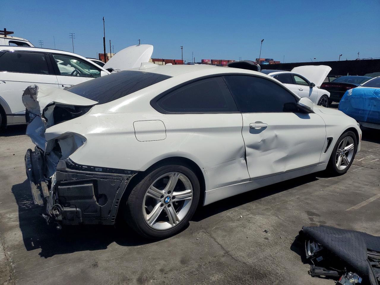 2015 Bmw 428 I White vin: WBA3N3C50FK233815