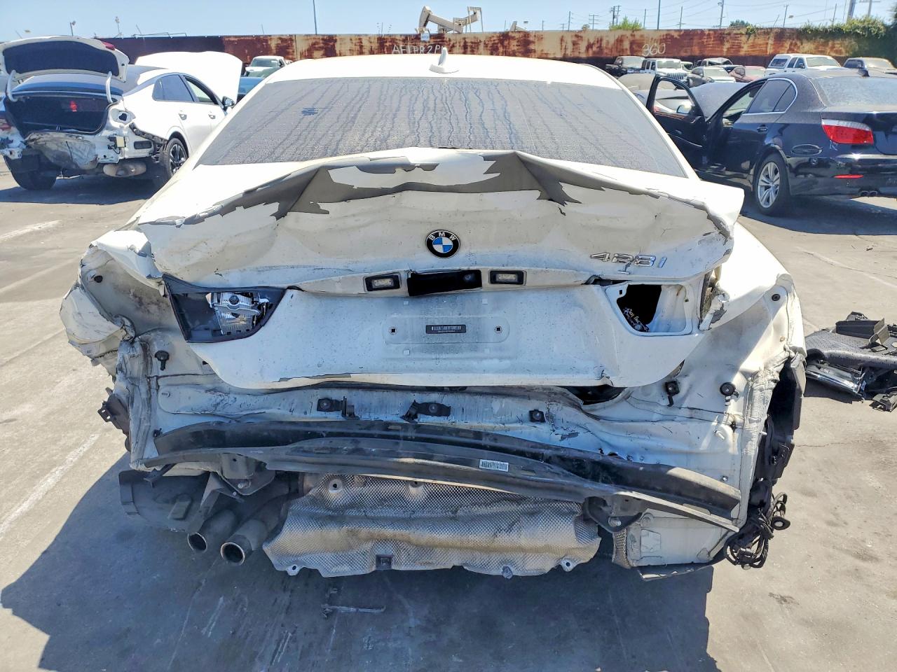 2015 Bmw 428 I White vin: WBA3N3C50FK233815