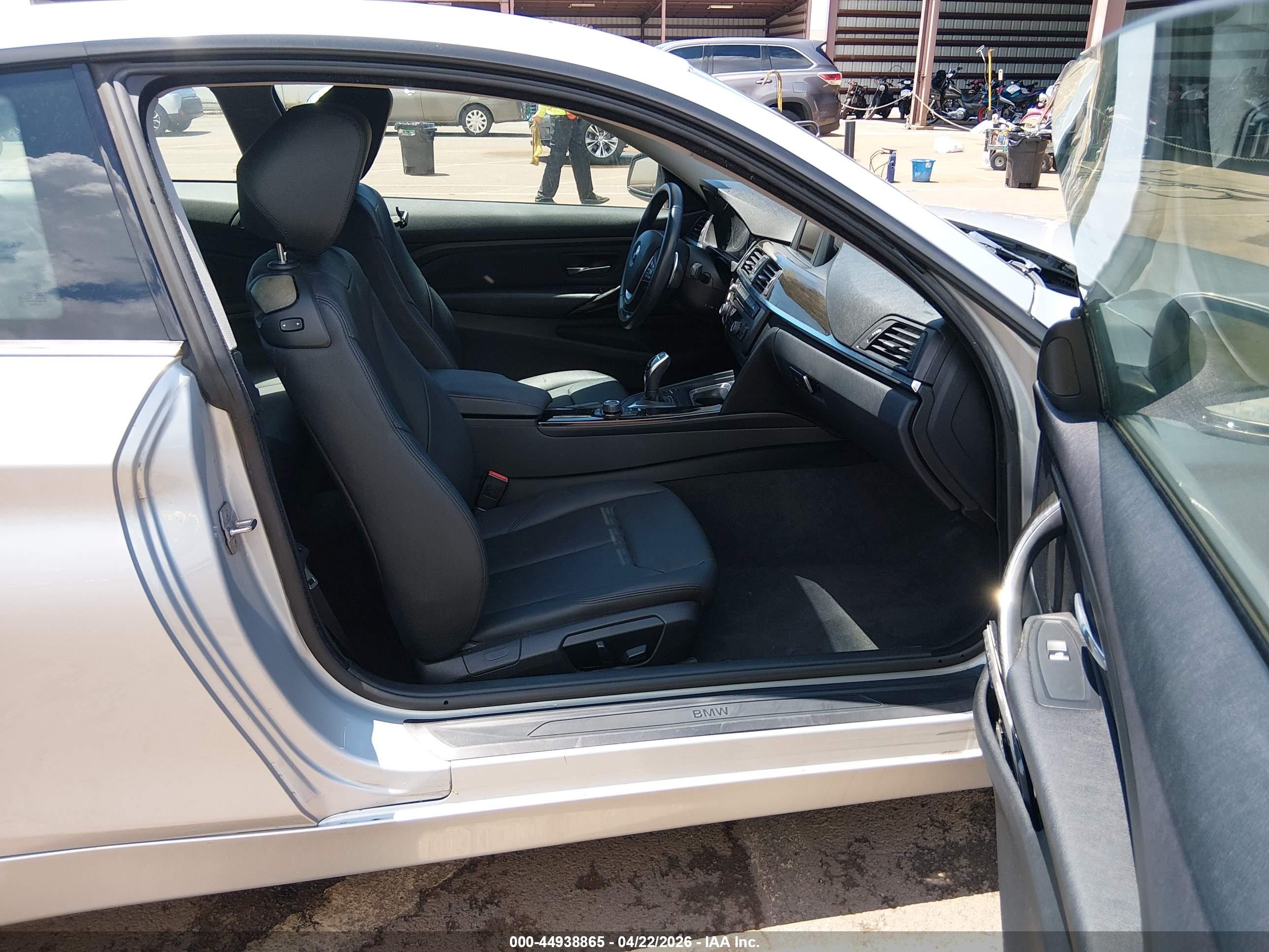 2015 Bmw 428i Silver vin: WBA3N3C50FK234687
