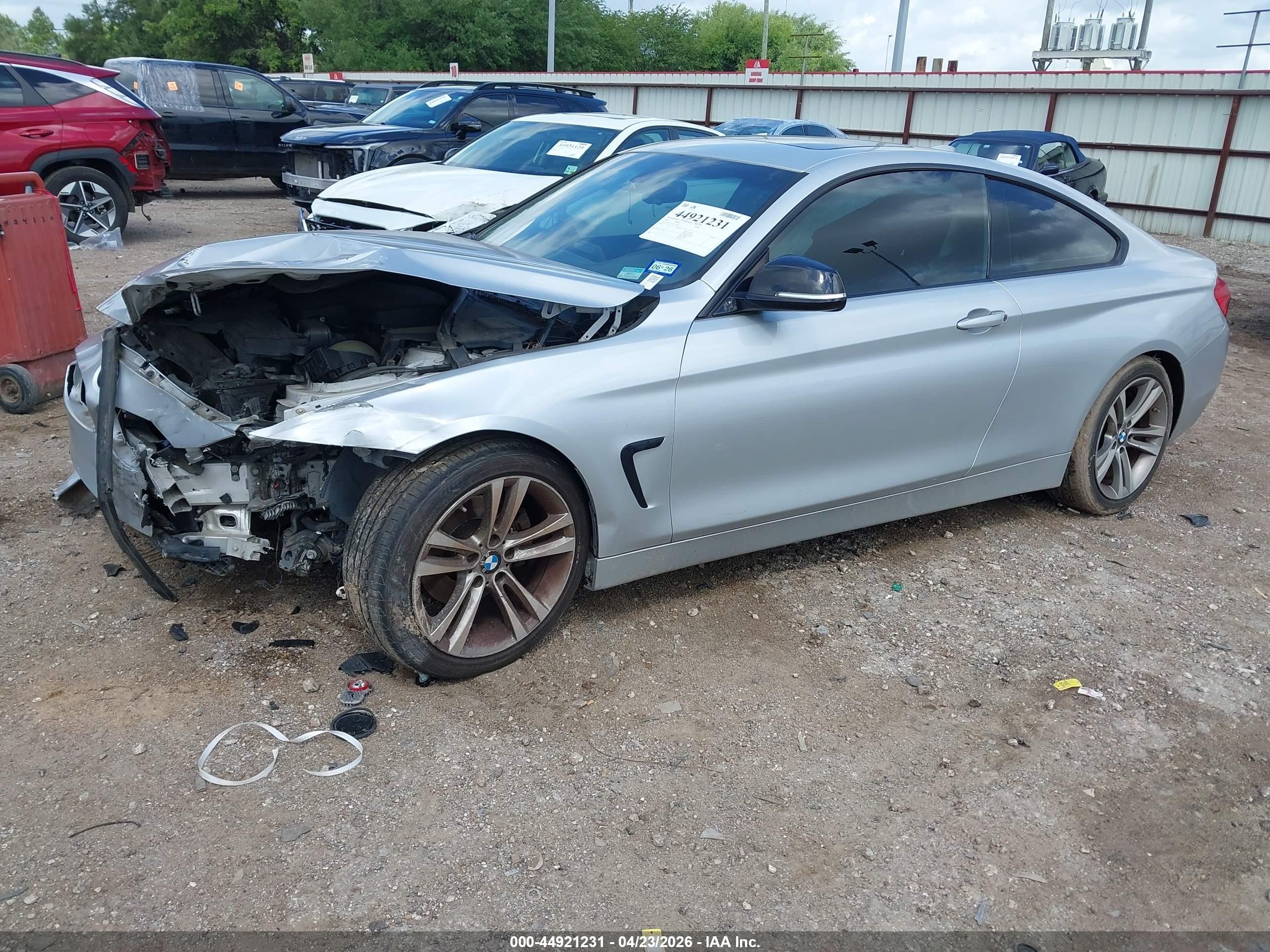 2014 Bmw 428i   Серебряный vin: WBA3N3C51EF710632