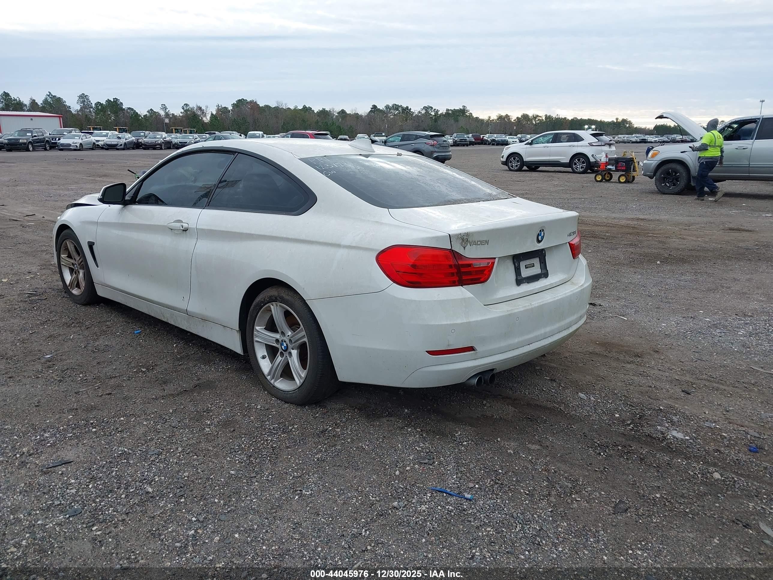 2014 Bmw 428i   White vin: WBA3N3C51EF711862