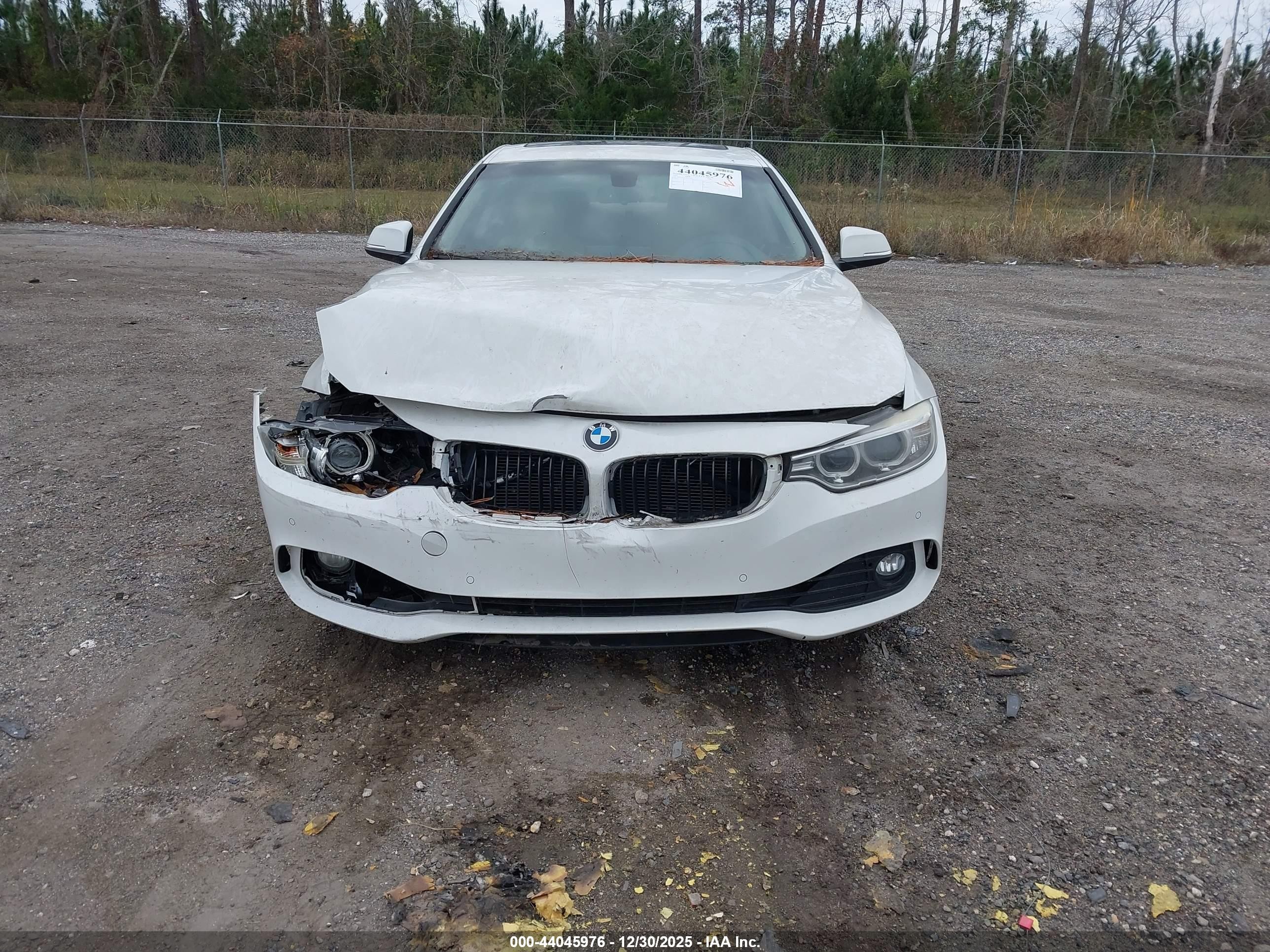 2014 Bmw 428i   White vin: WBA3N3C51EF711862