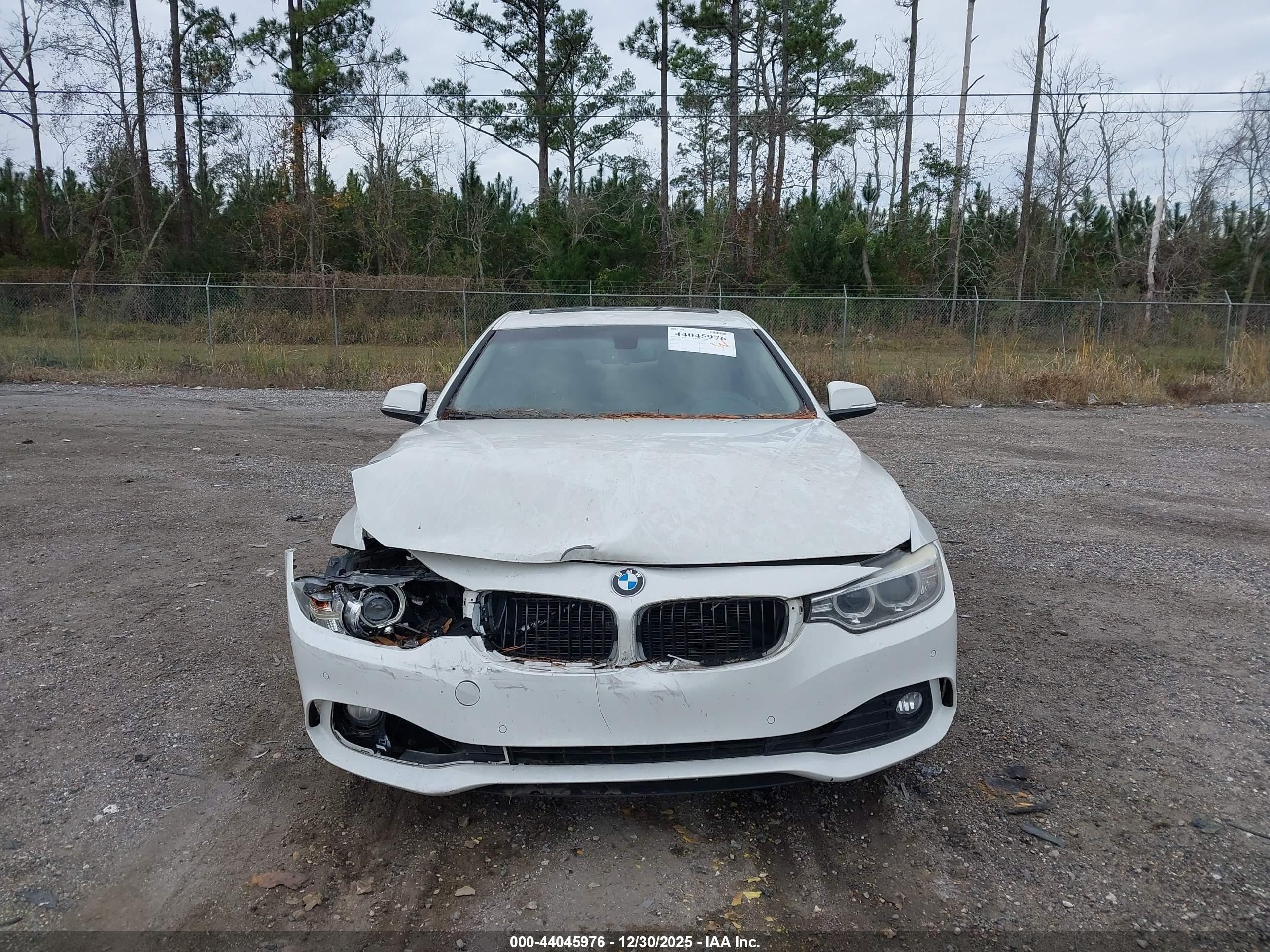 2014 Bmw 428i   White vin: WBA3N3C51EF711862