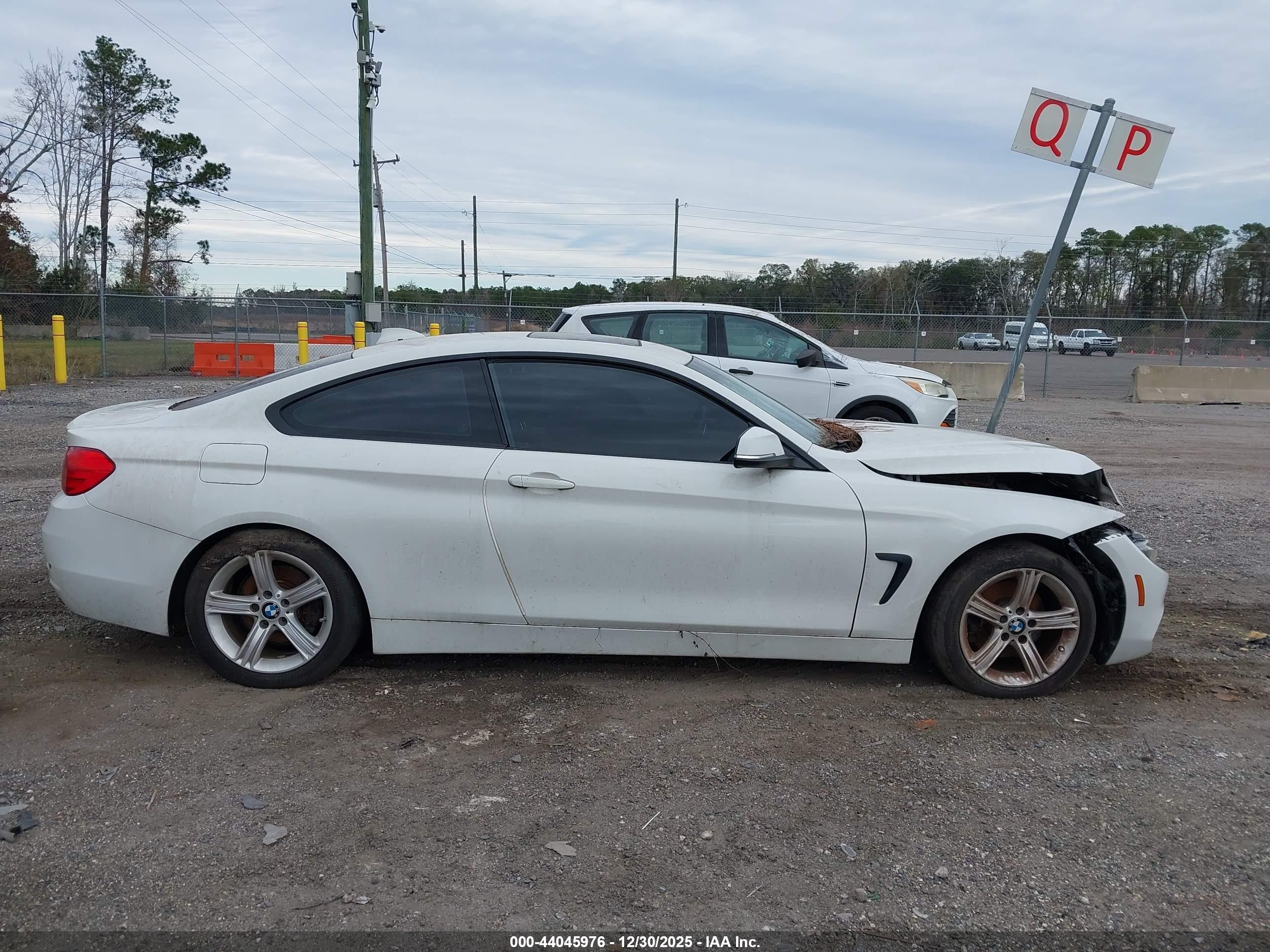 2014 Bmw 428i   White vin: WBA3N3C51EF711862