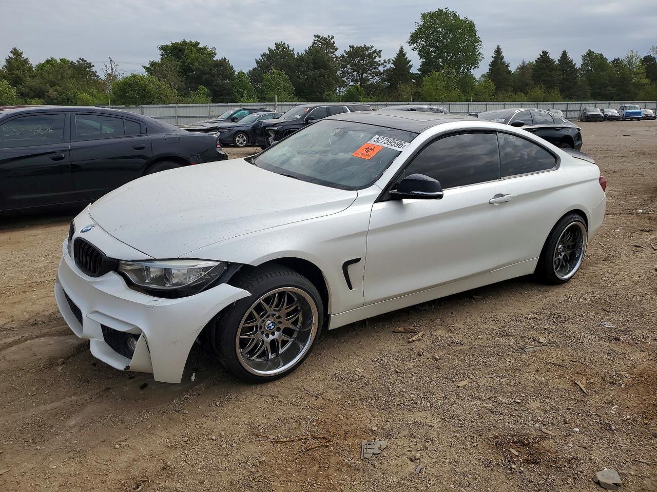 2014 Bmw 428 I White vin: WBA3N3C52EF712633