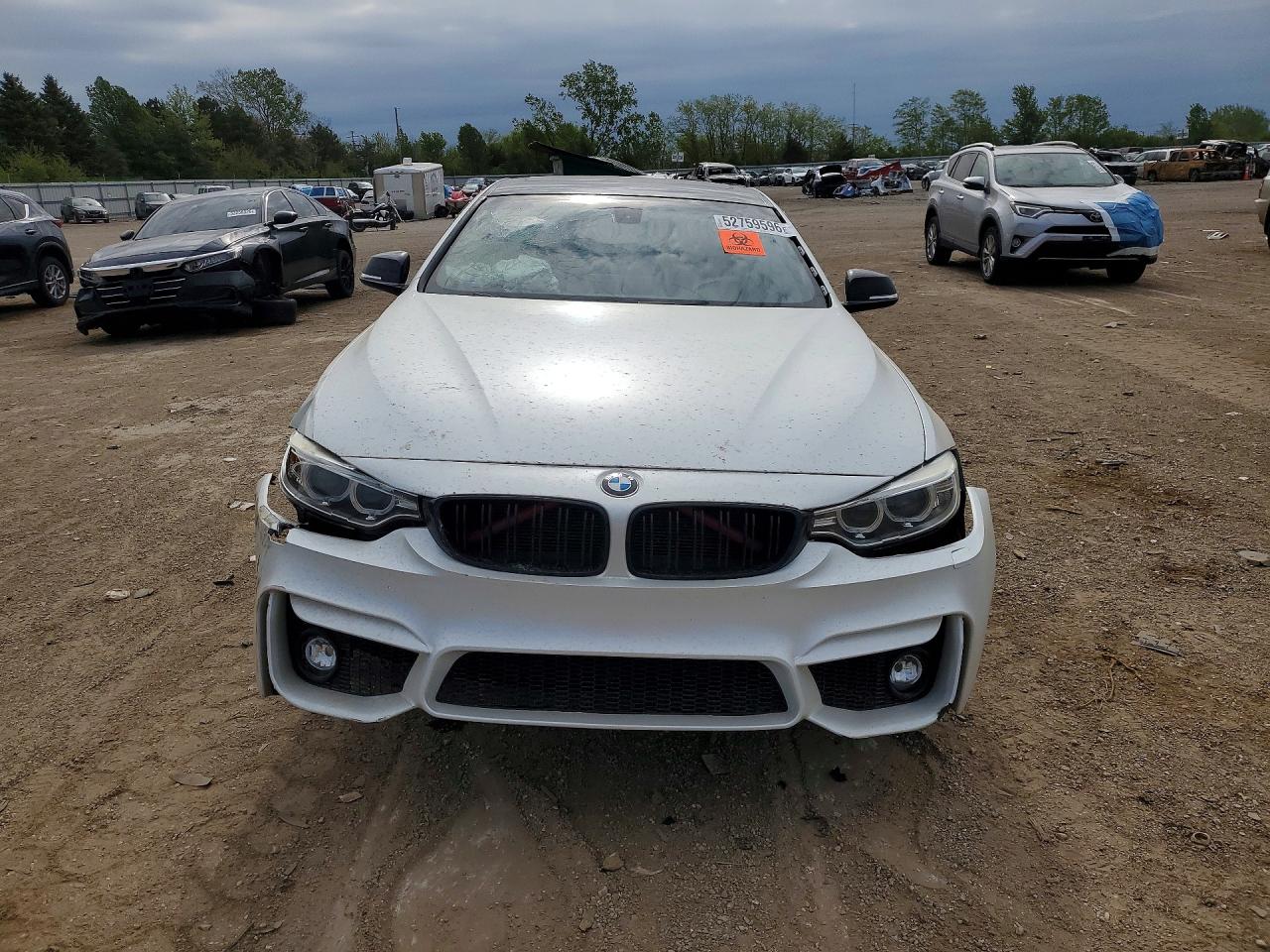 2014 Bmw 428 I White vin: WBA3N3C52EF712633