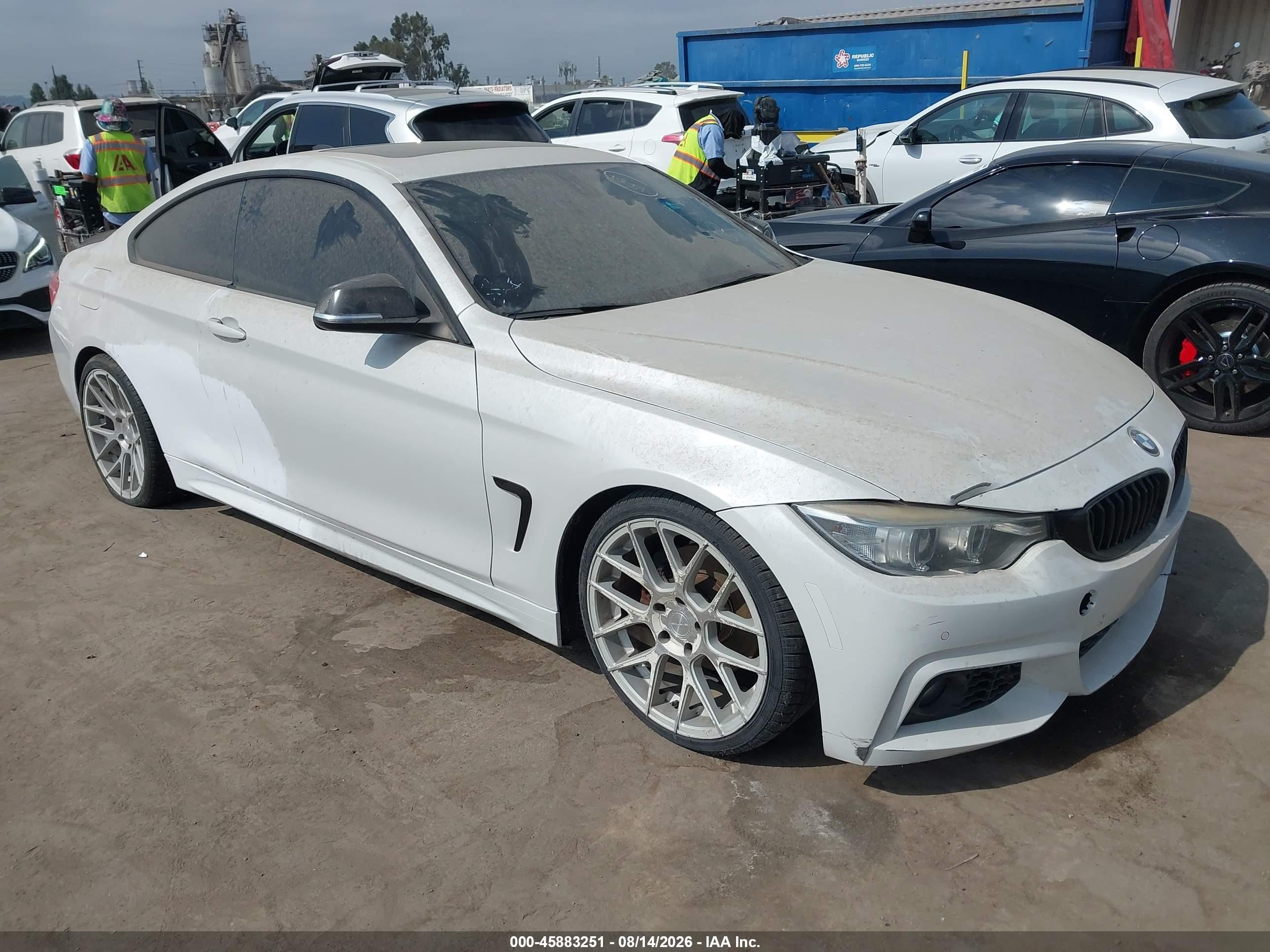 2015 Bmw 428i   White vin: WBA3N3C52FK233573