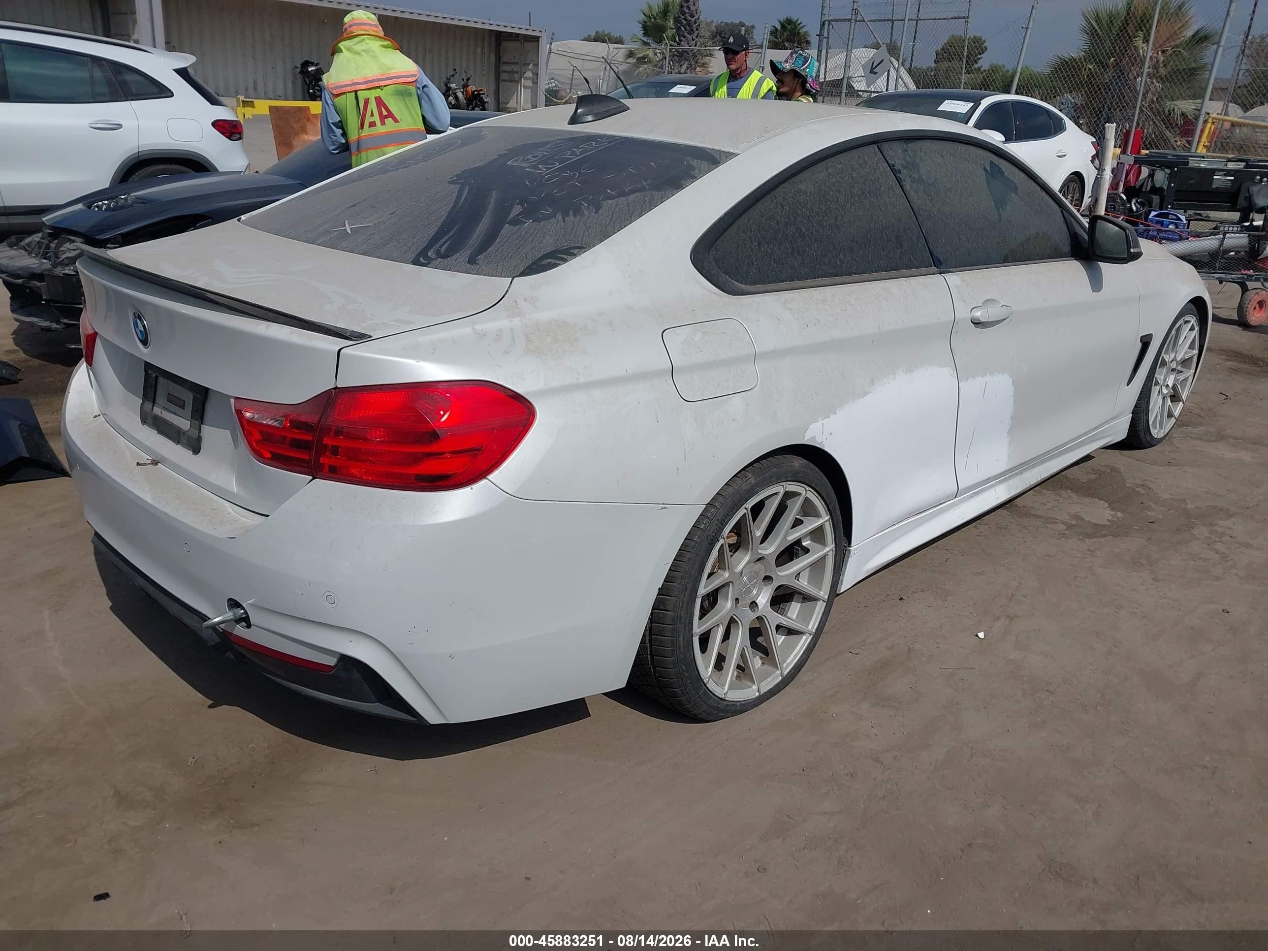 2015 Bmw 428i   White vin: WBA3N3C52FK233573