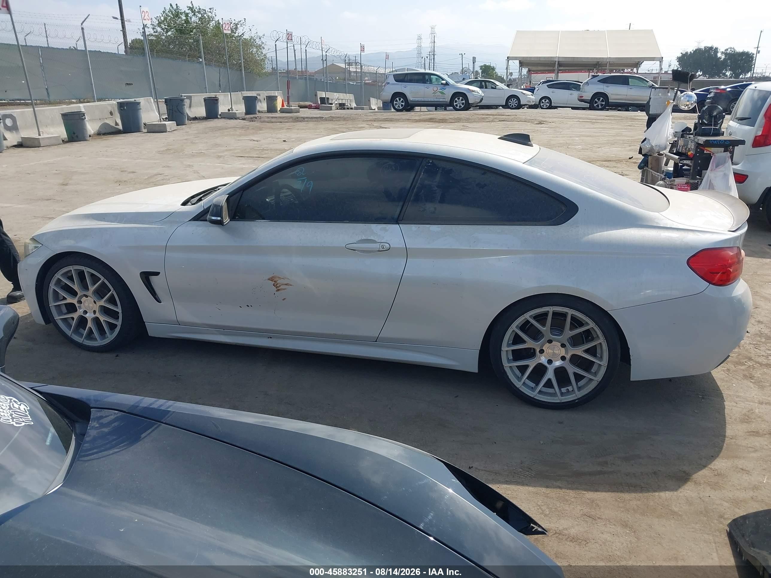 2015 Bmw 428i   White vin: WBA3N3C52FK233573