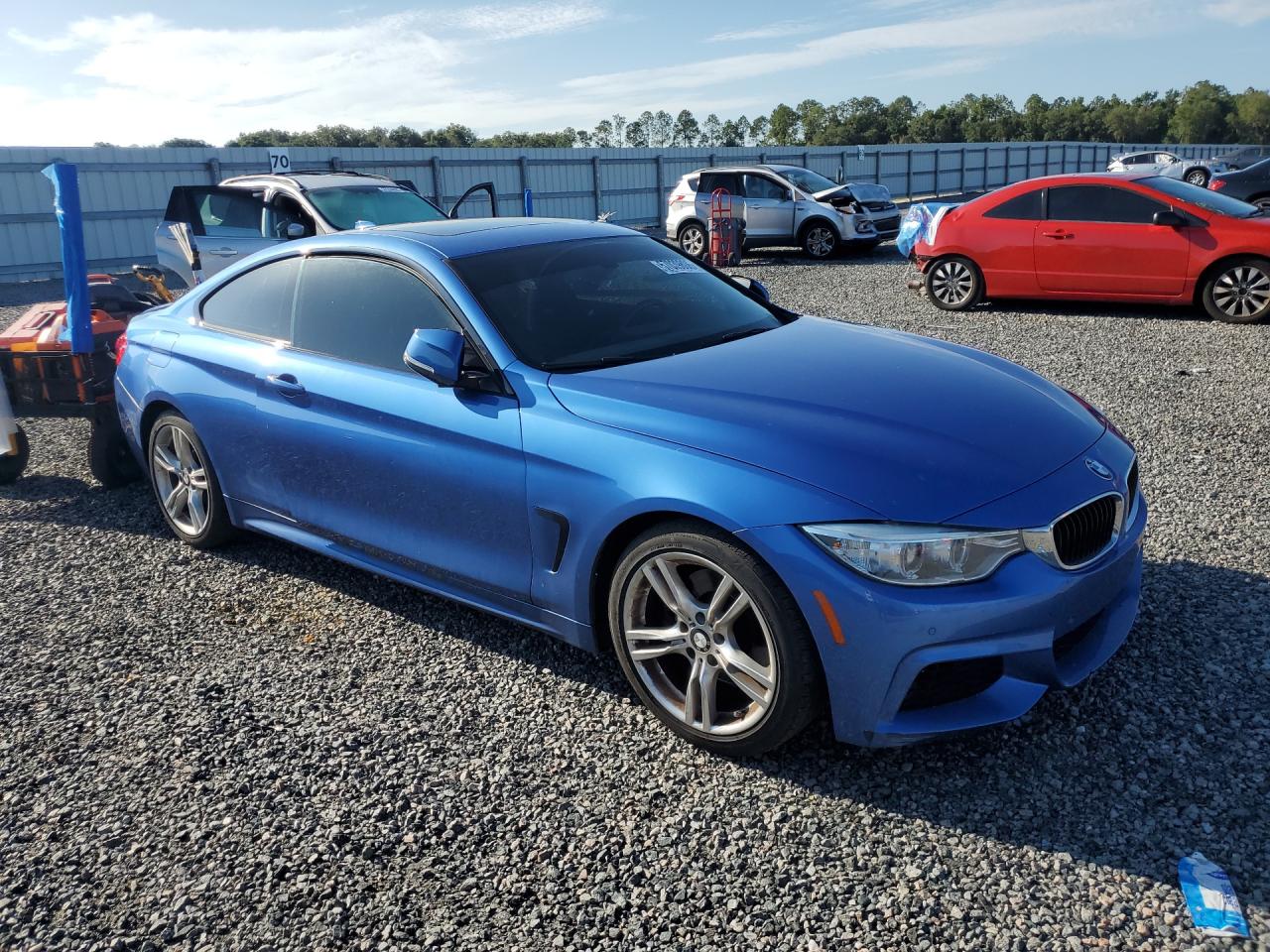 2015 Bmw 428 I Blue vin: WBA3N3C52FK234206