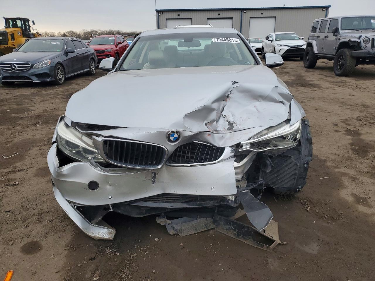 2015 Bmw 428 I Silver vin: WBA3N3C53FK233016