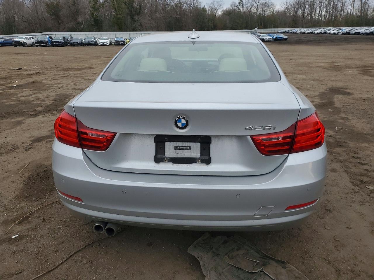 2015 Bmw 428 I Silver vin: WBA3N3C53FK233016