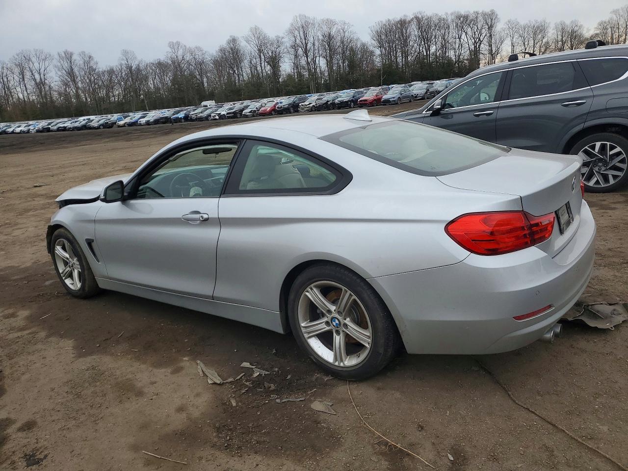 2015 Bmw 428 I Silver vin: WBA3N3C53FK233016