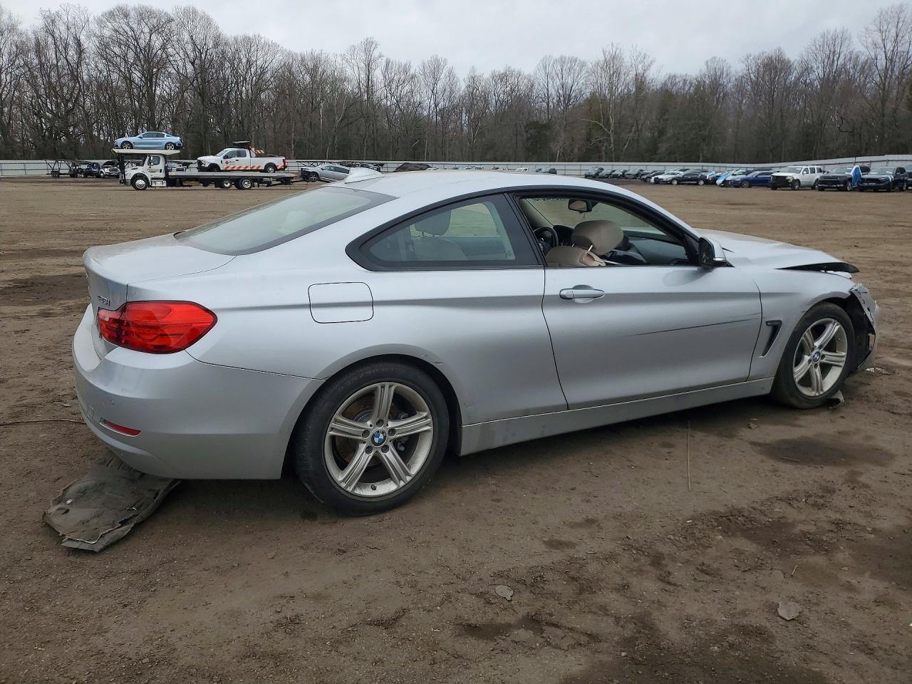 2015 Bmw 428 I Silver vin: WBA3N3C53FK233016