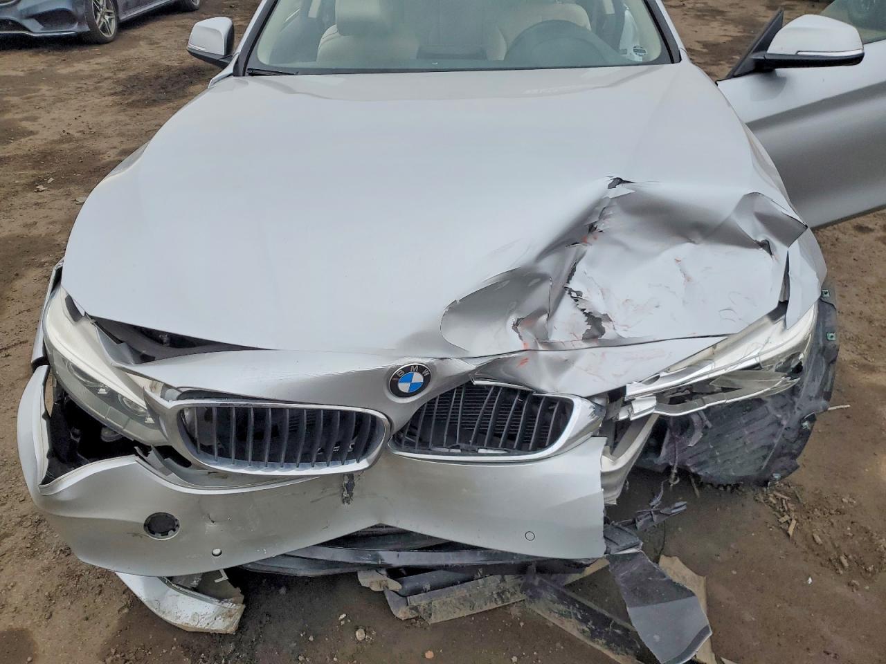 2015 Bmw 428 I Silver vin: WBA3N3C53FK233016