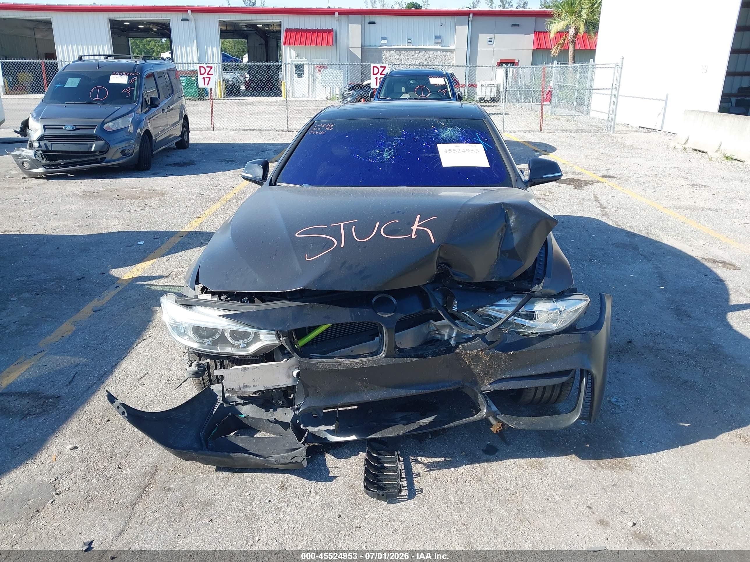 2015 Bmw 428i Black vin: WBA3N3C54FK233266
