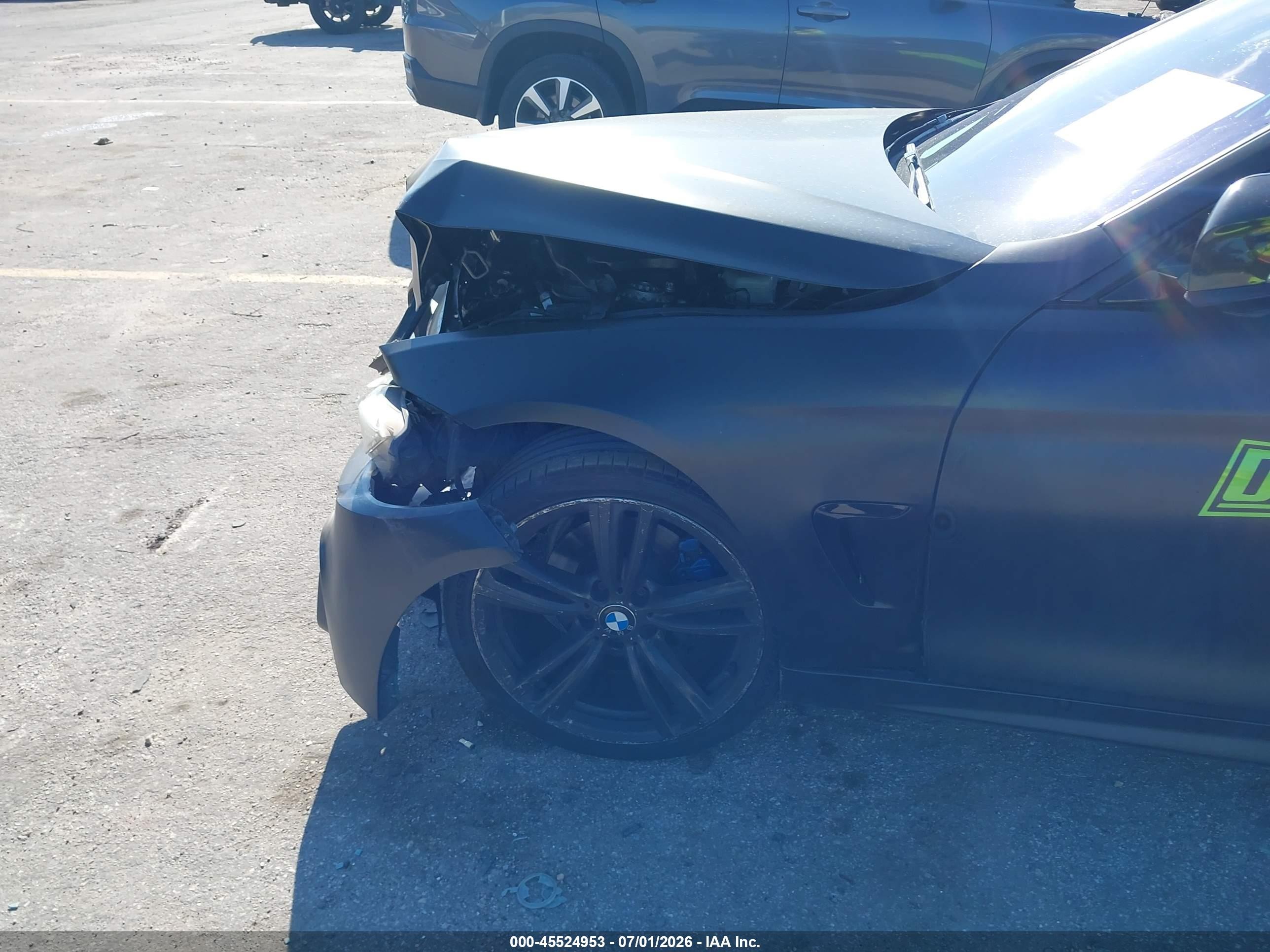 2015 Bmw 428i Black vin: WBA3N3C54FK233266