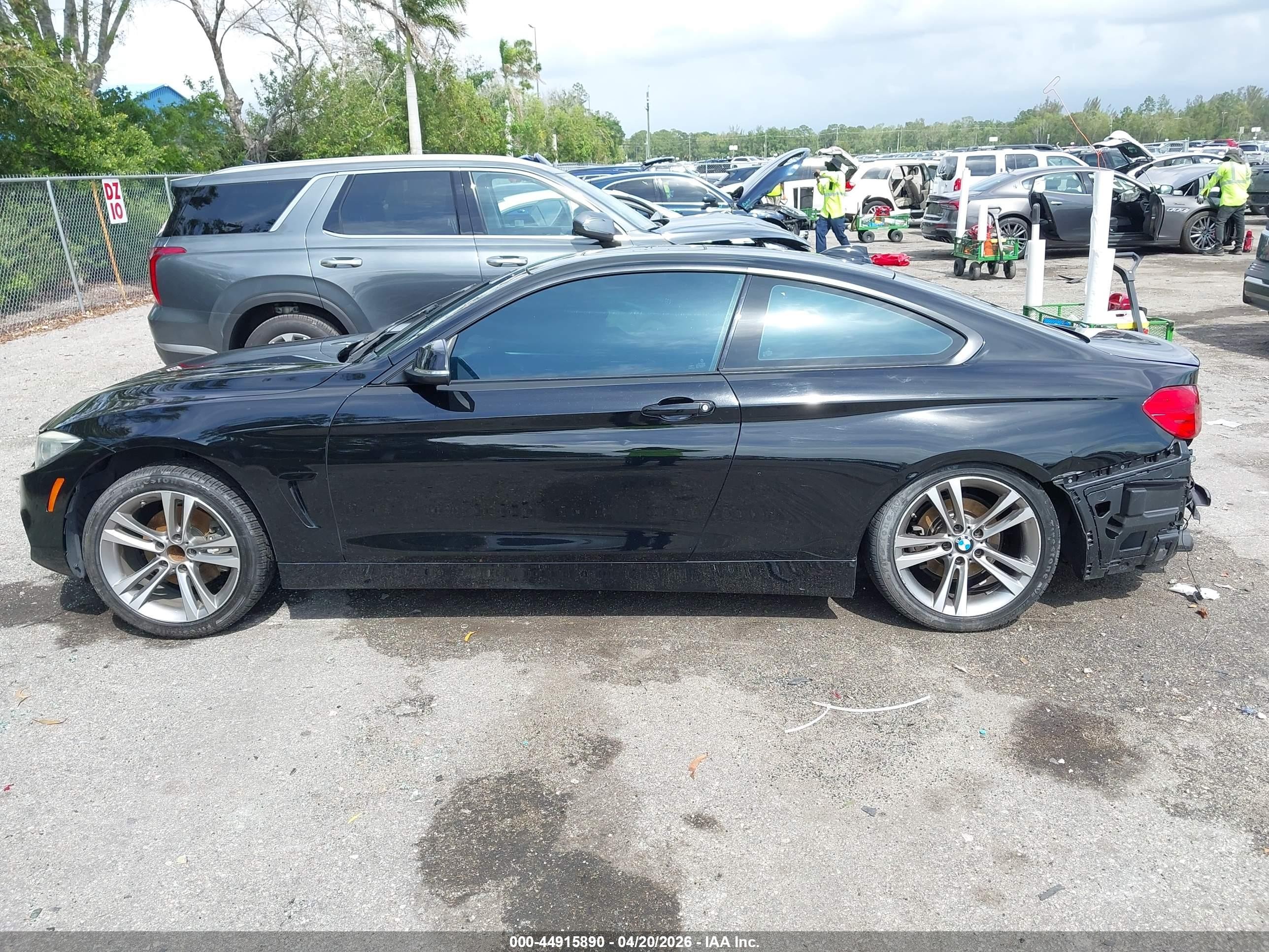 2015 Bmw 428i   Черный vin: WBA3N3C54FK233753