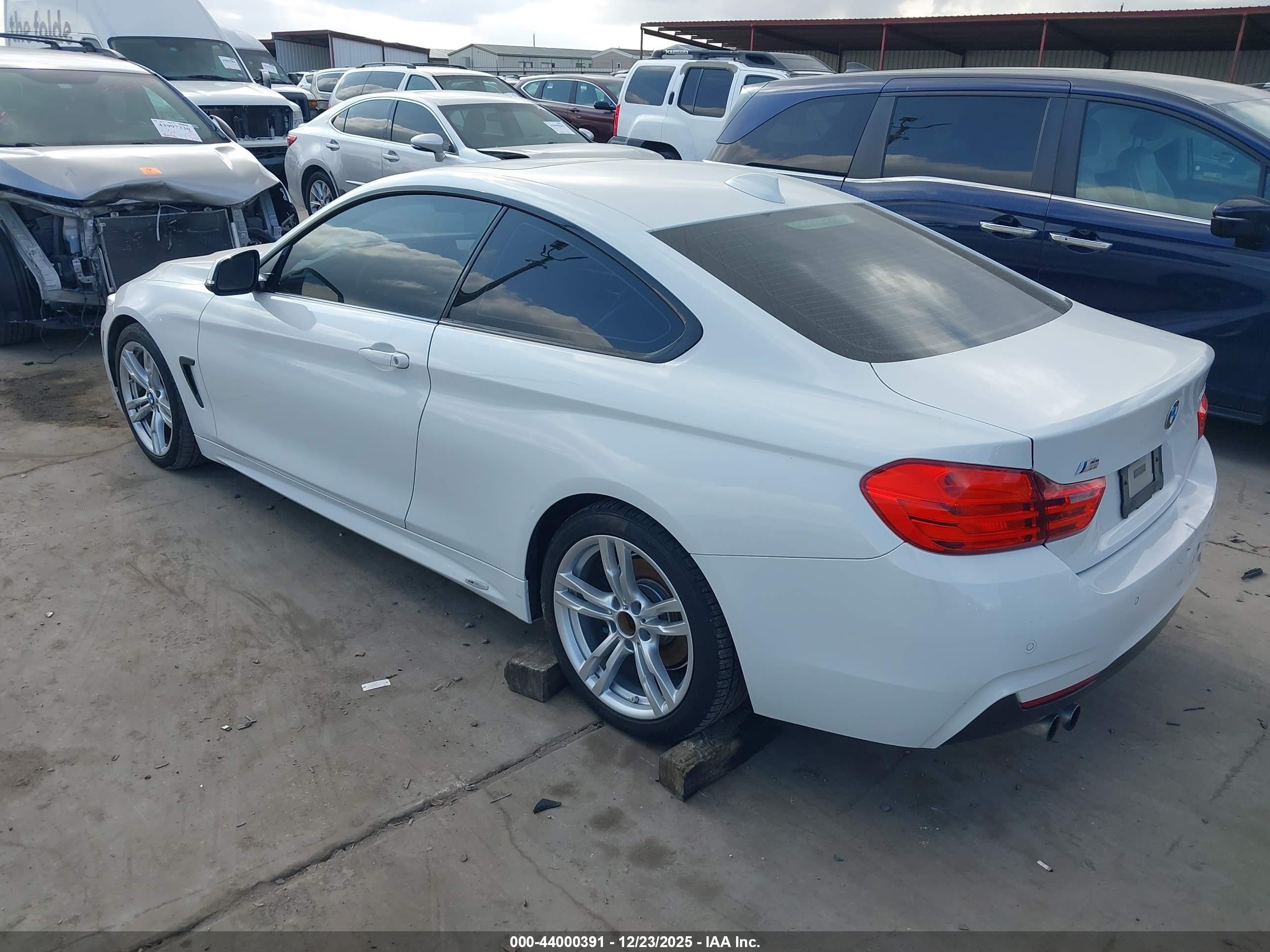 2014 Bmw 428i   White vin: WBA3N3C55EF710827