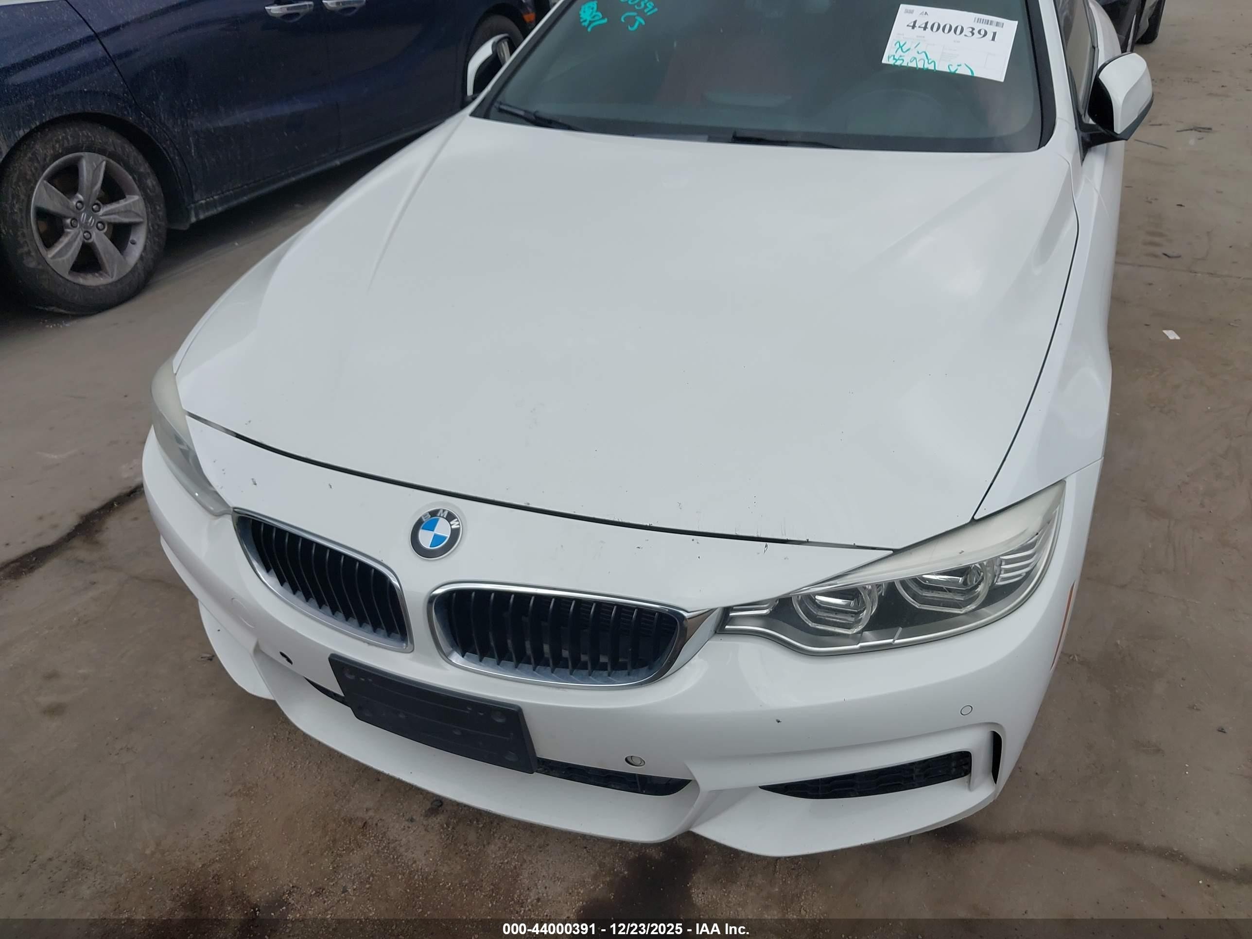 2014 Bmw 428i   White vin: WBA3N3C55EF710827